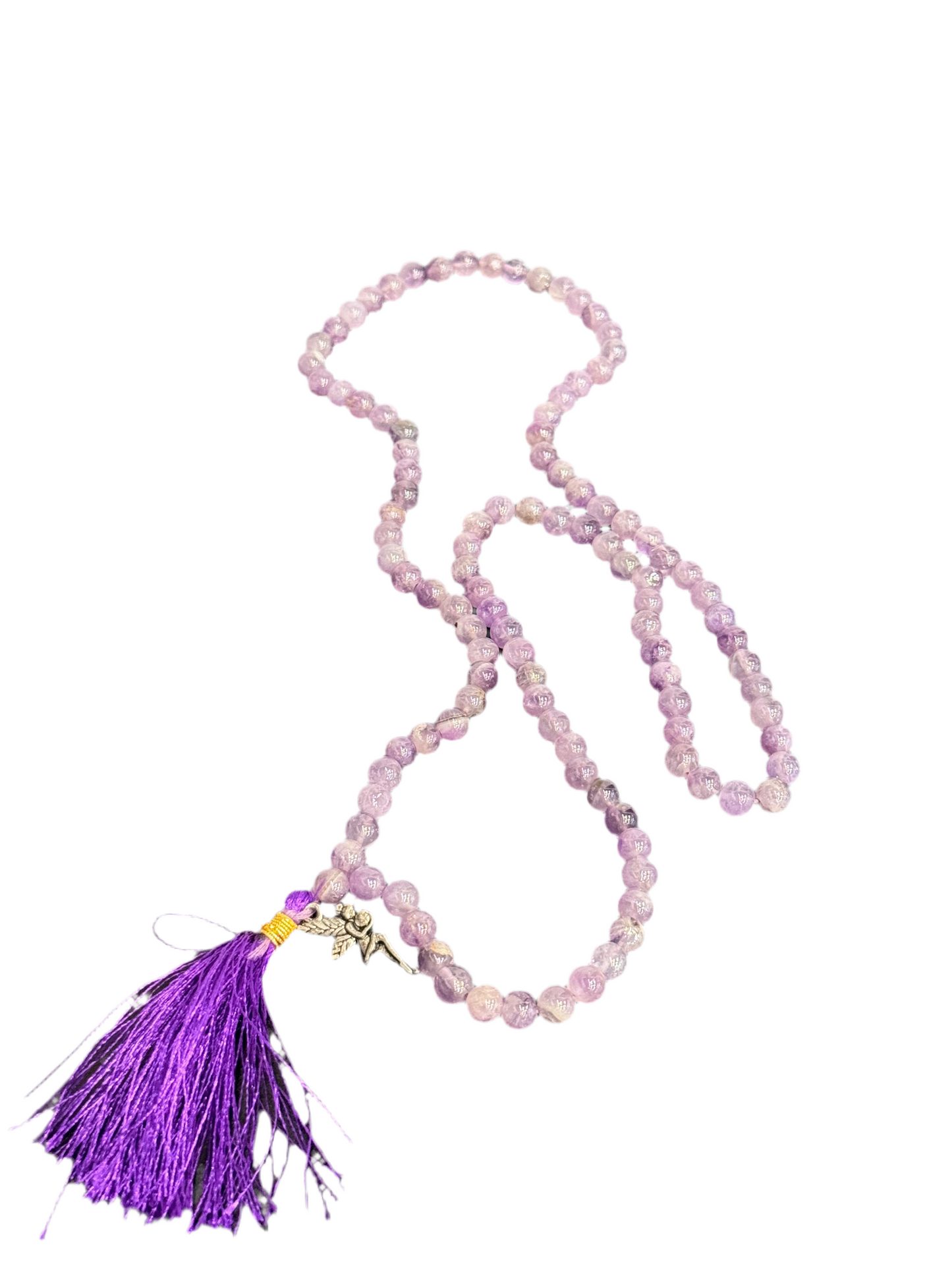 Amethyst Prayer Mala Necklace