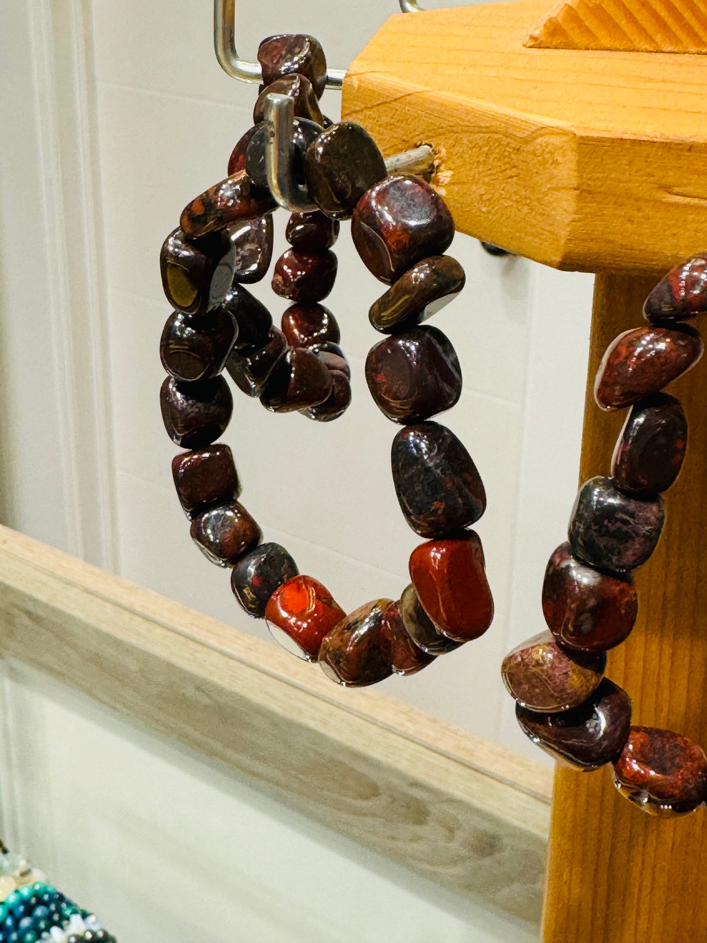 Brecciated Jasper  Tumbled Nugget Bracelet