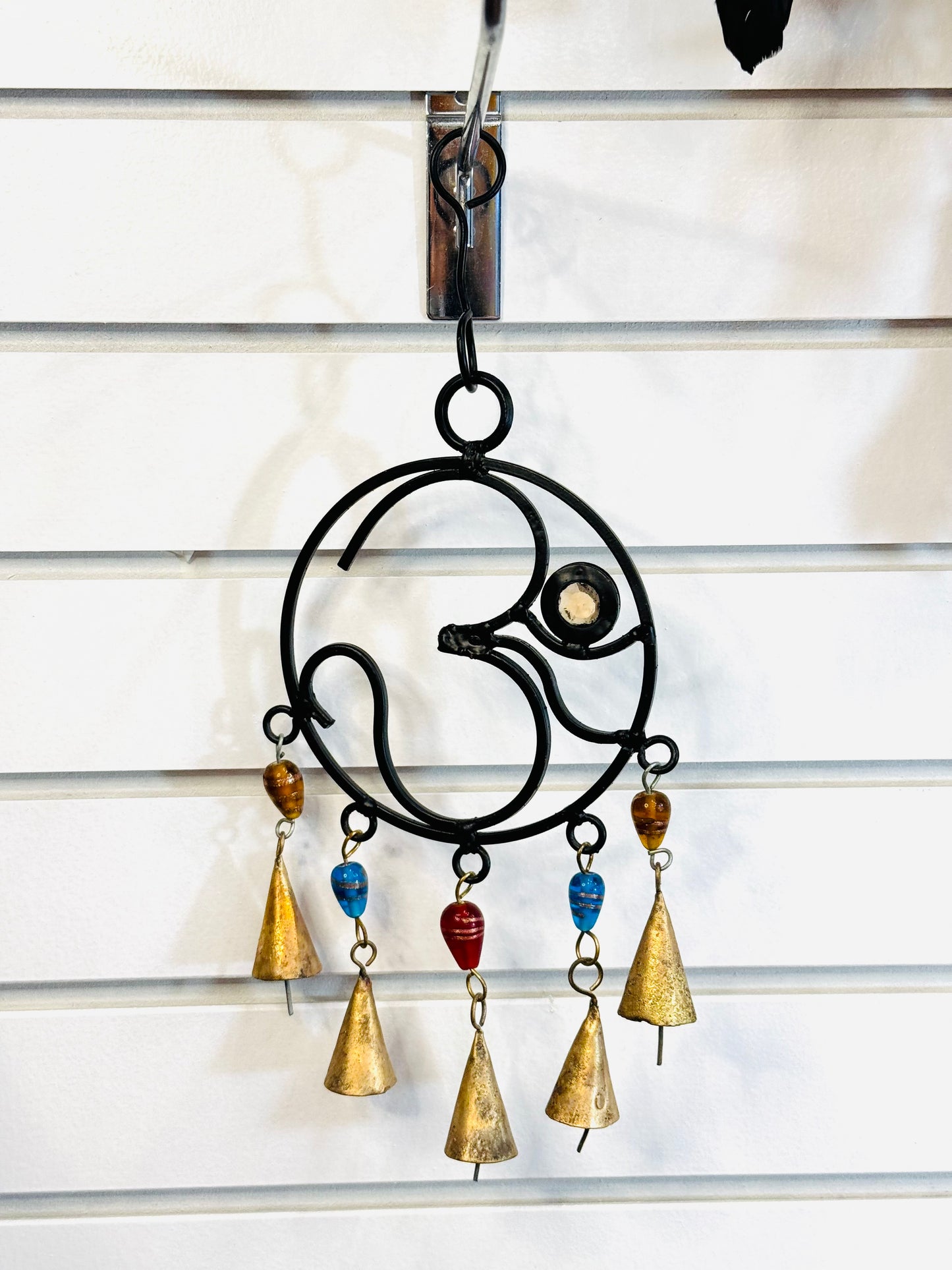 Handmade Om Cast Iron Bells Wind Chime