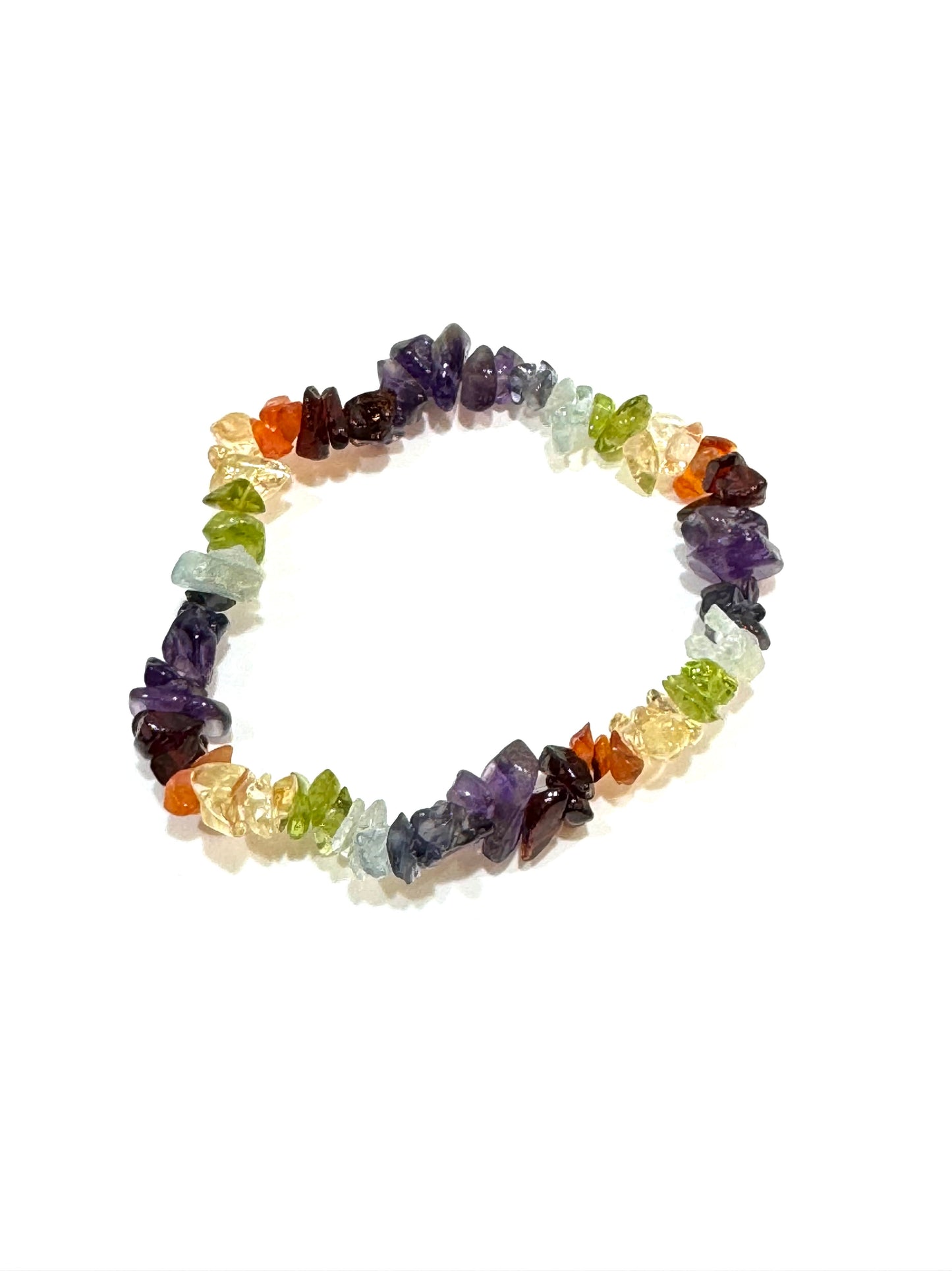 Chakra Chip Gemstone Bracelet