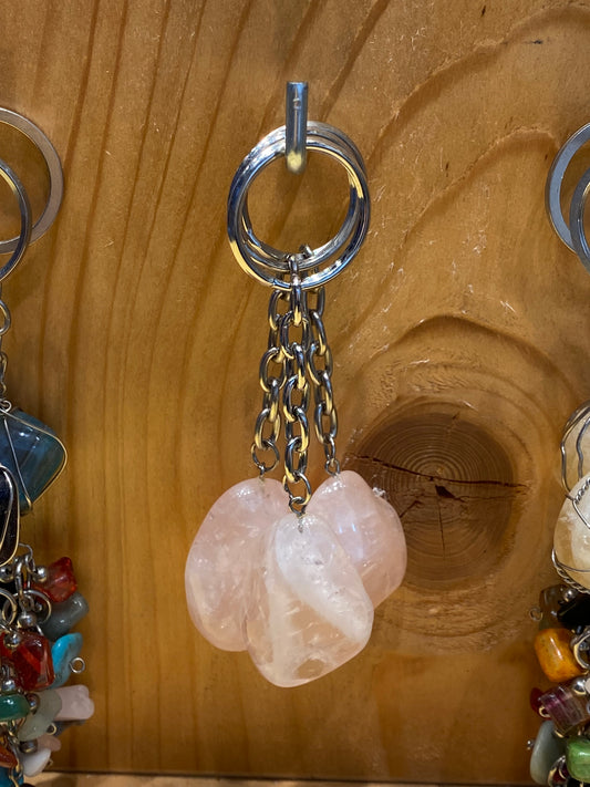 Rose Quartz Key Chain