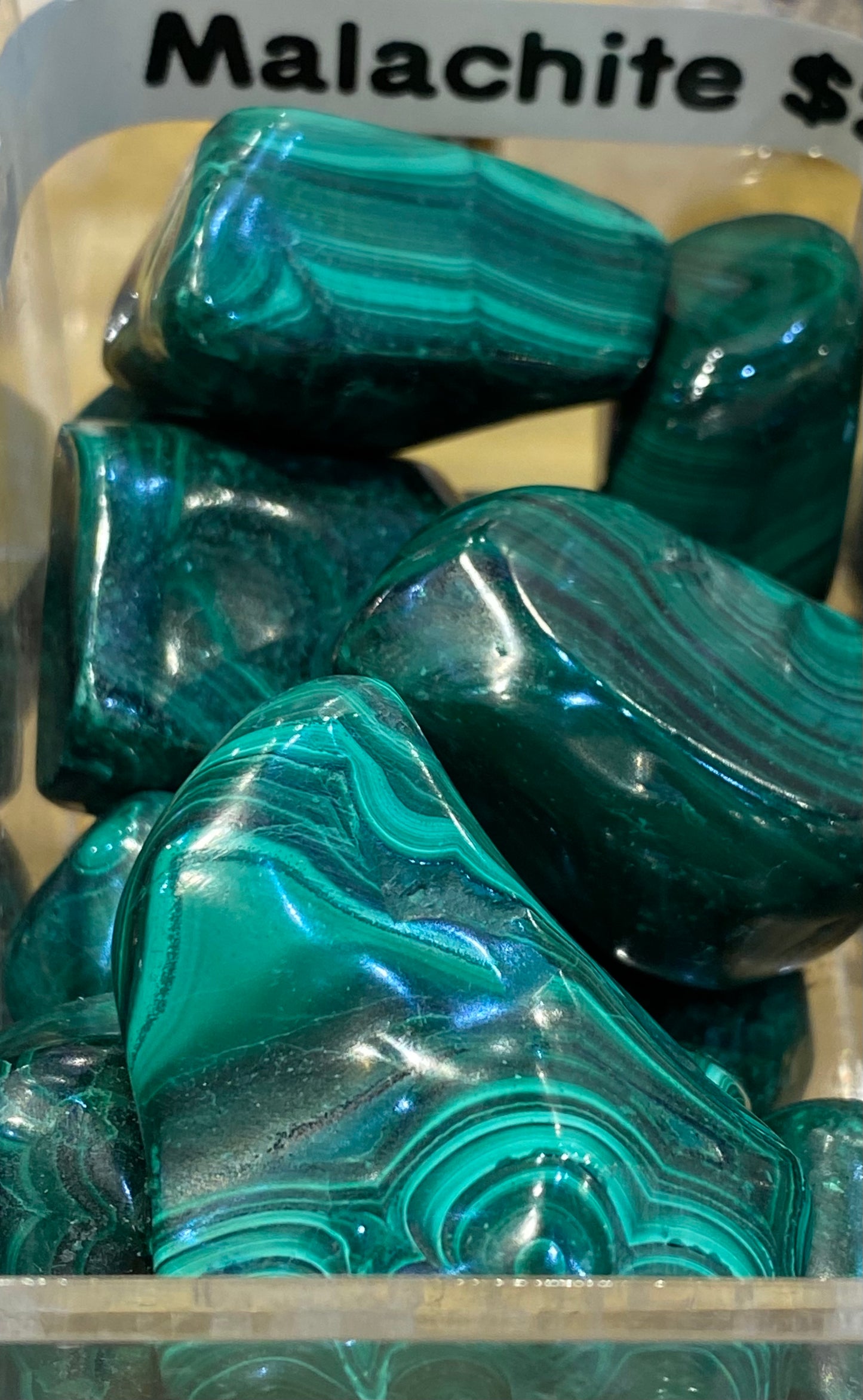 Malachite Tumbled Stones Healing Lotus Shop