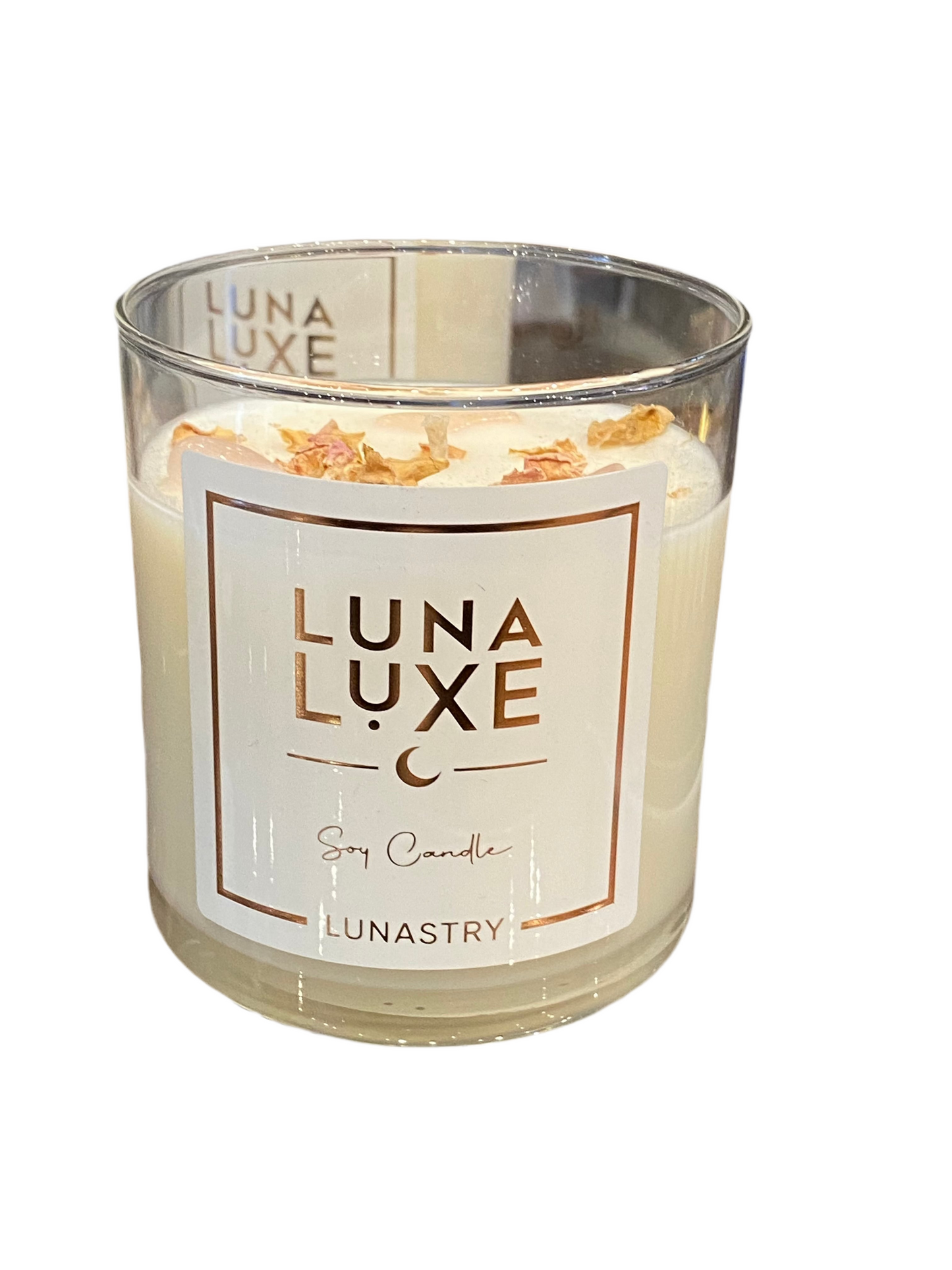 Rose Quartz Luna Luxe Candle