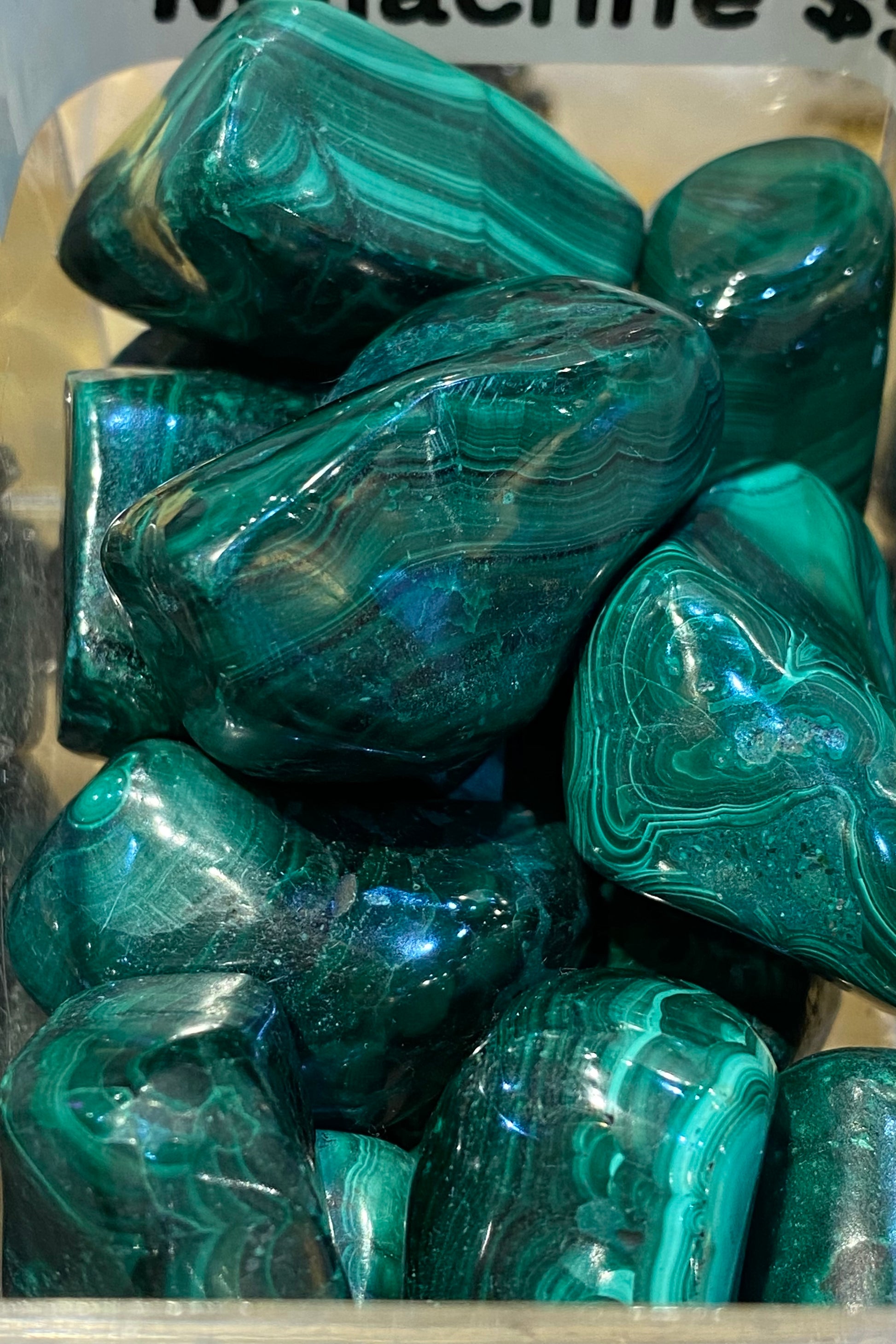 Malachite Tumbled Stones Healing Lotus Shop