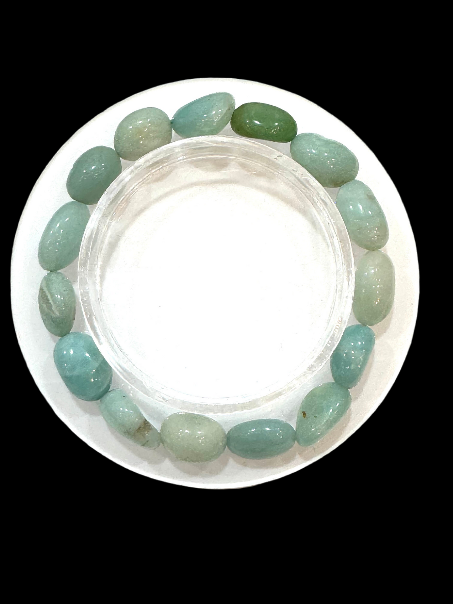 Amazonite Nugget Polished Beaded Bracelet