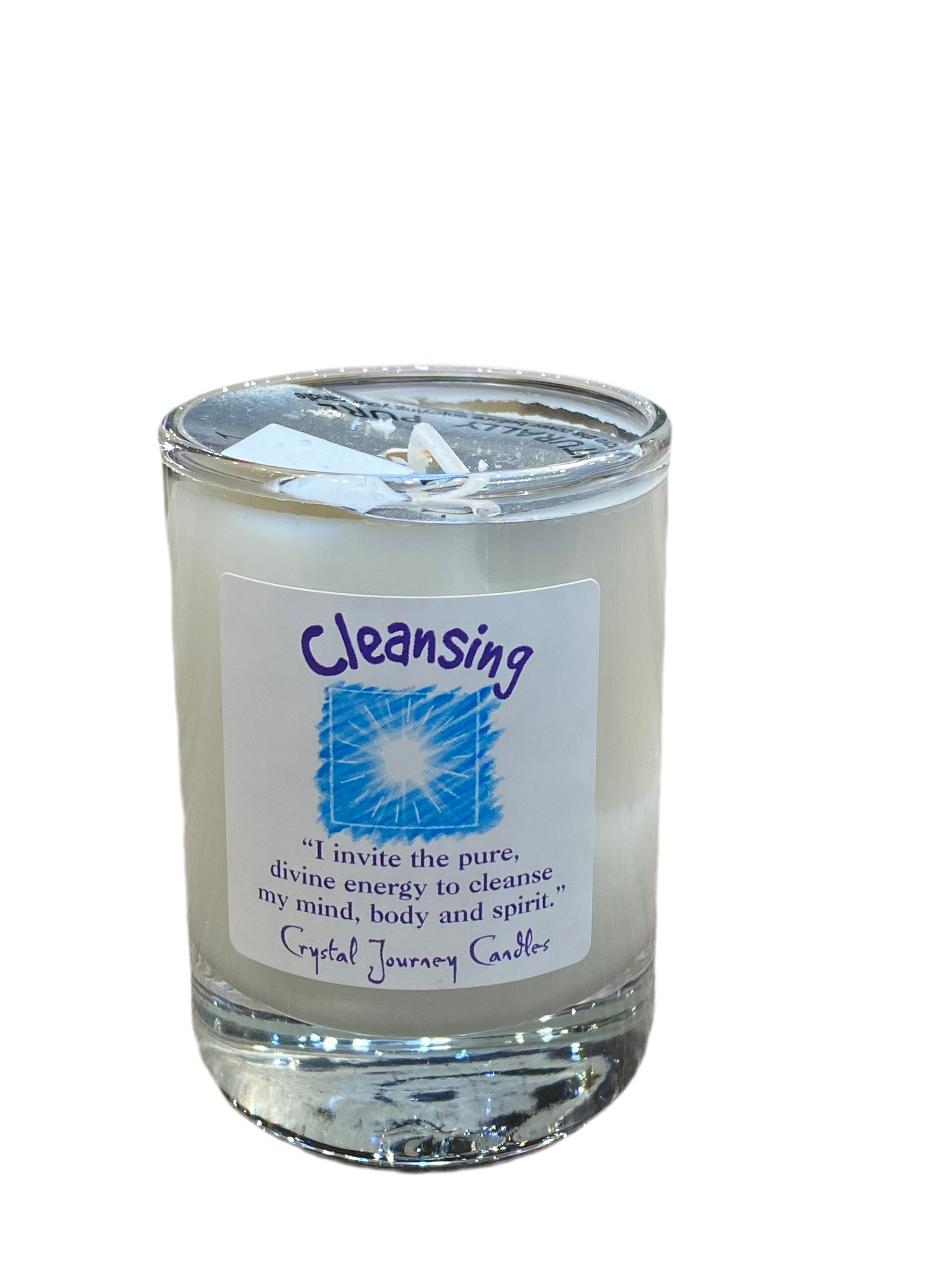 Crystal Journey Soy Votive Candle Cleansing