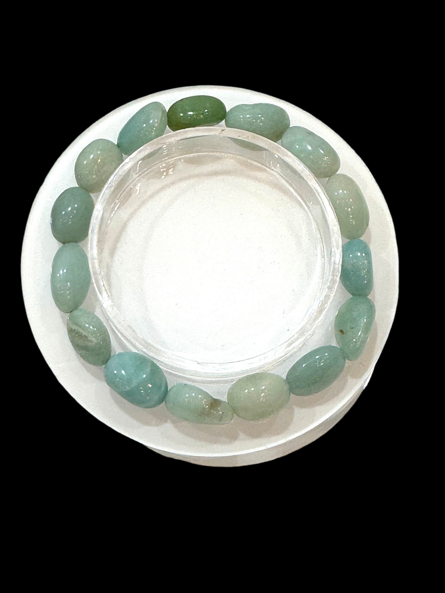 Amazonite Nugget Polished Beaded Bracelet