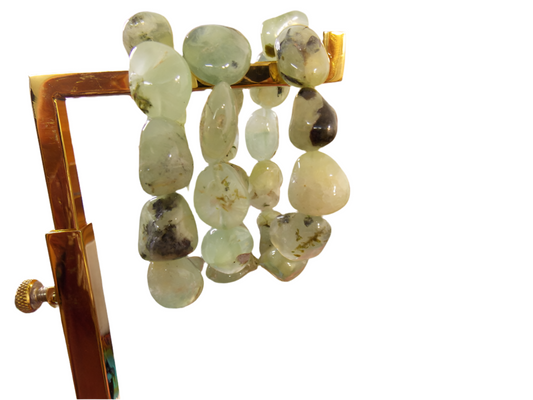 Prehnite Tumbled Gemstone Bracelet 