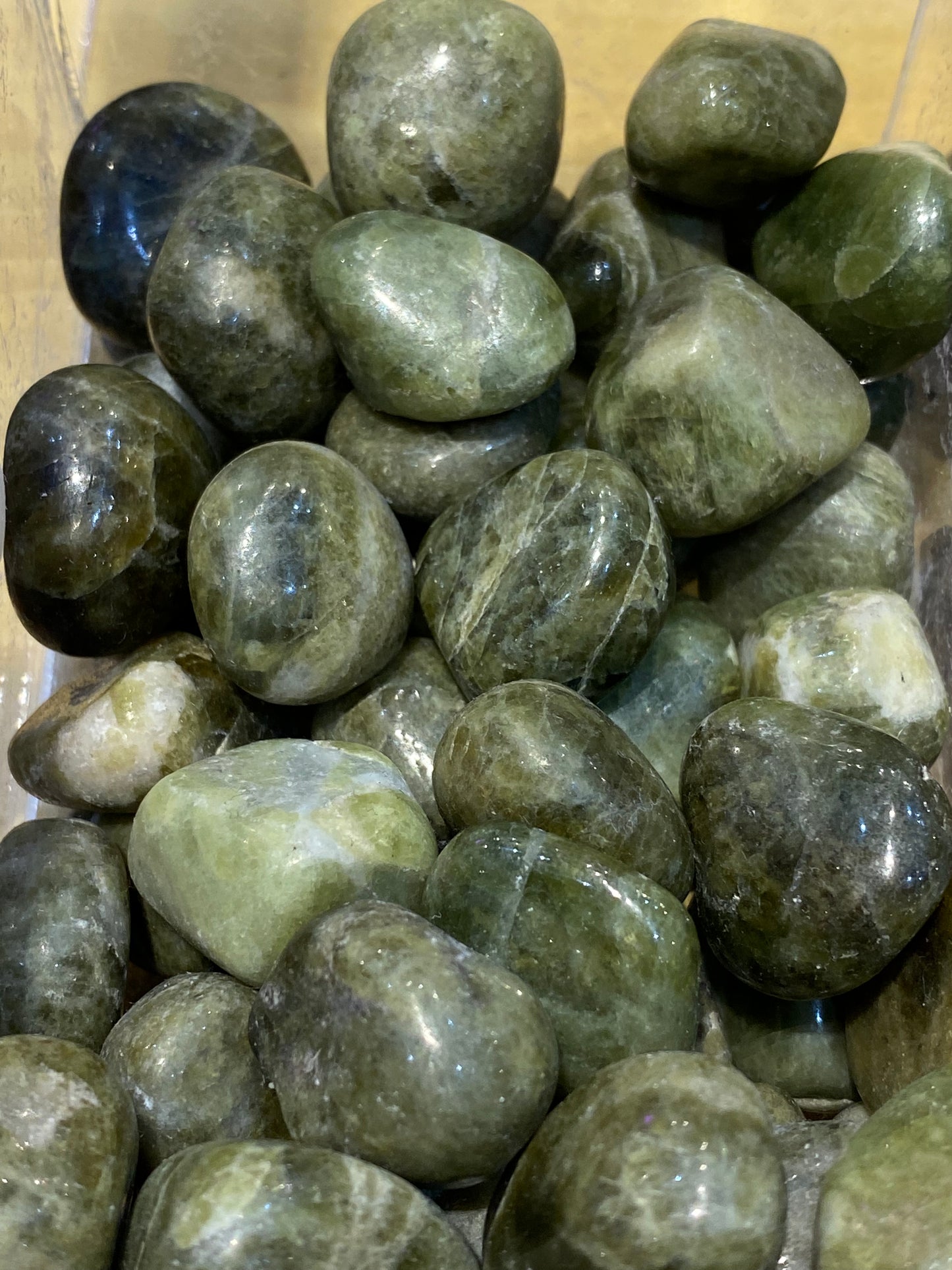 Vesuvianite Polished Tumbled Stone 1pc