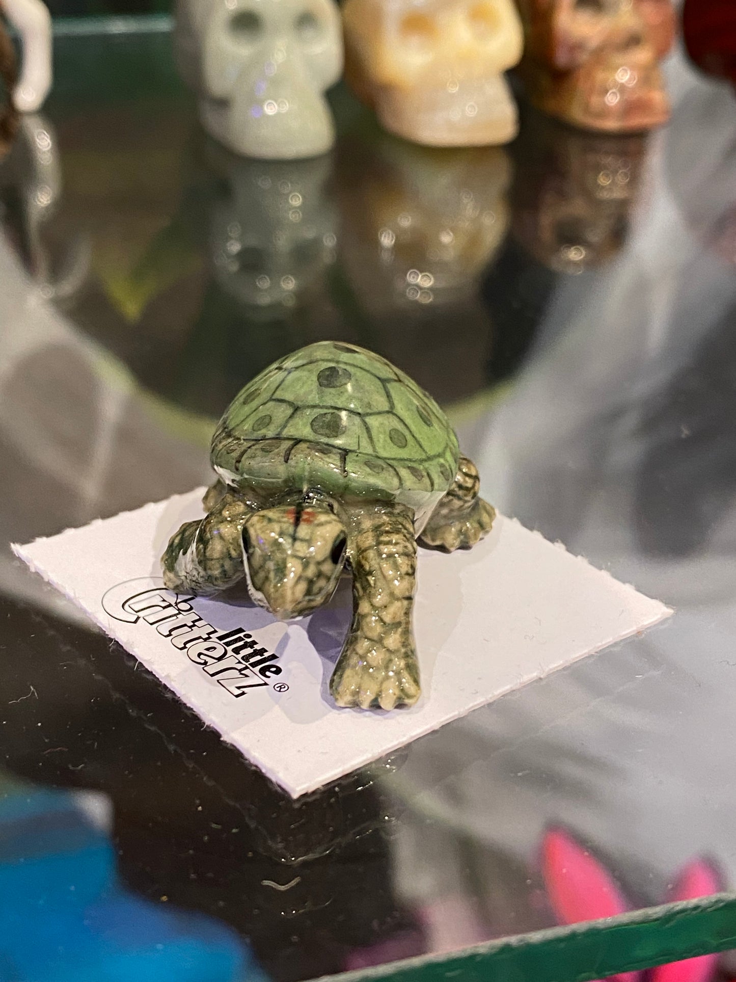 Little Ras Garden Turtle Porcelain Miniature