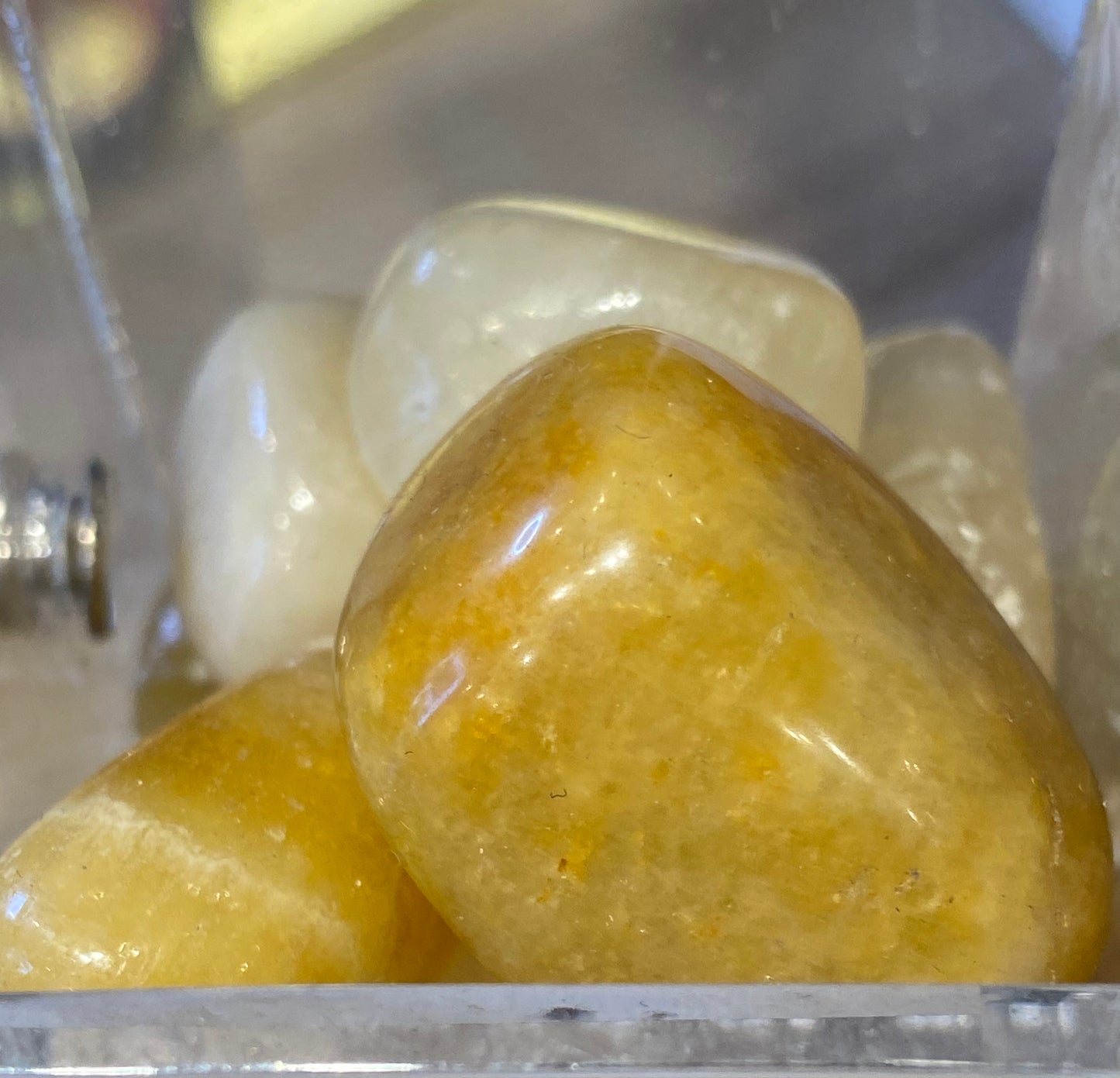 Orange Calcite Polished Tumbled Stone 1pc