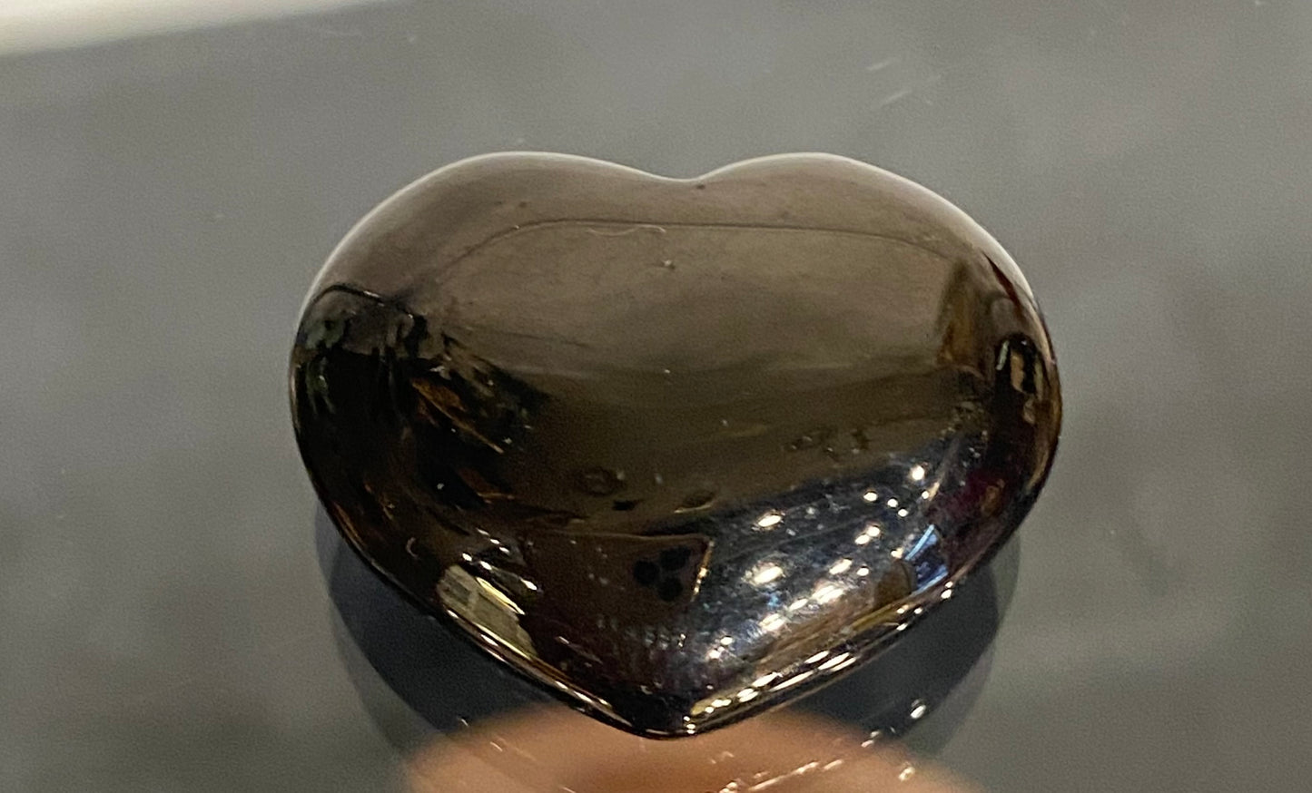 Garnet Hand Carved Polished Pocket Heart Stone