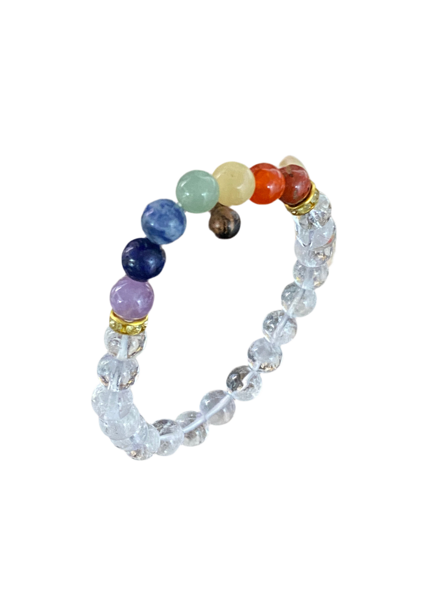 Clear Quartz Chakra Gemstone Bracelet