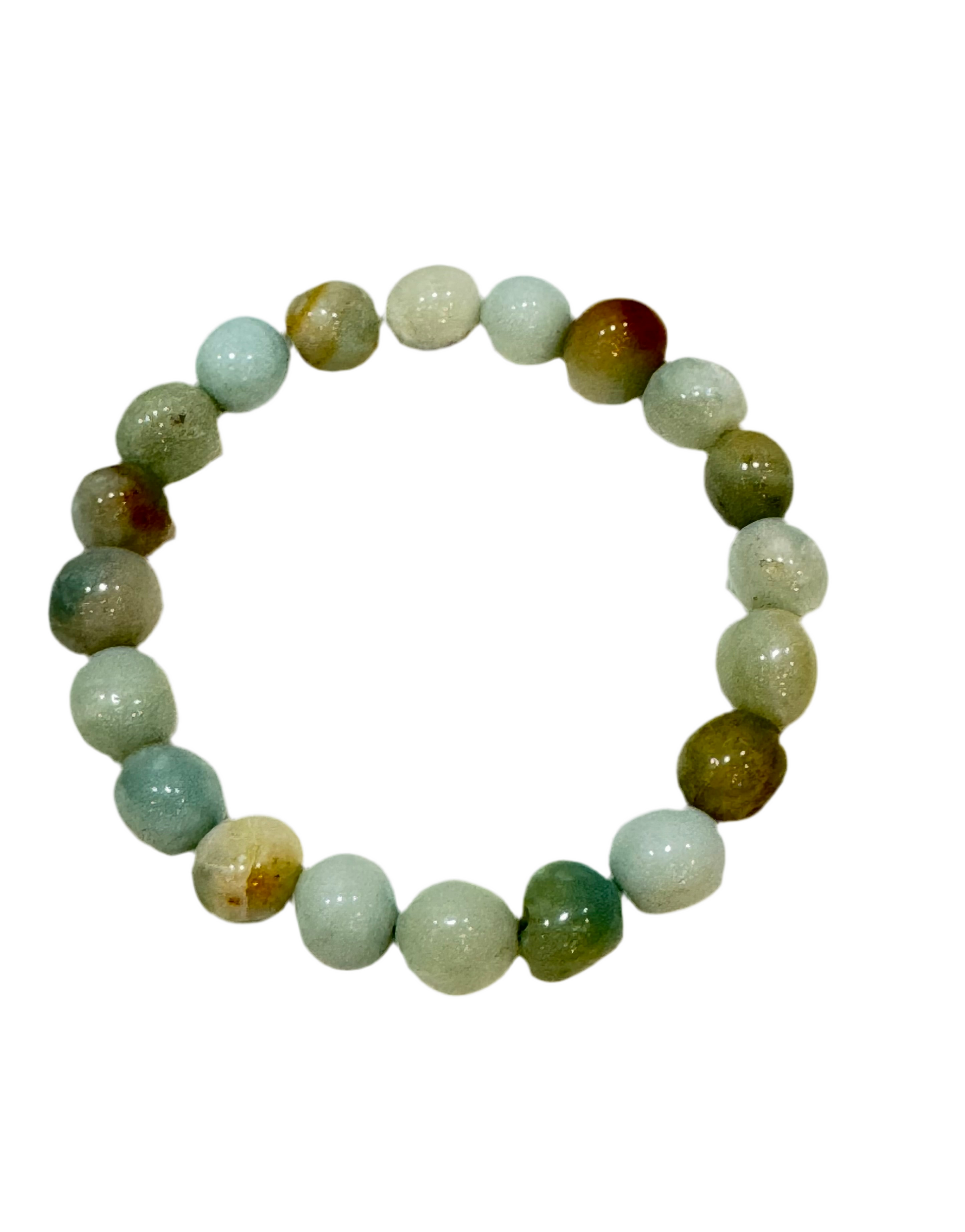 Amazonite Round Beaded Bracelet