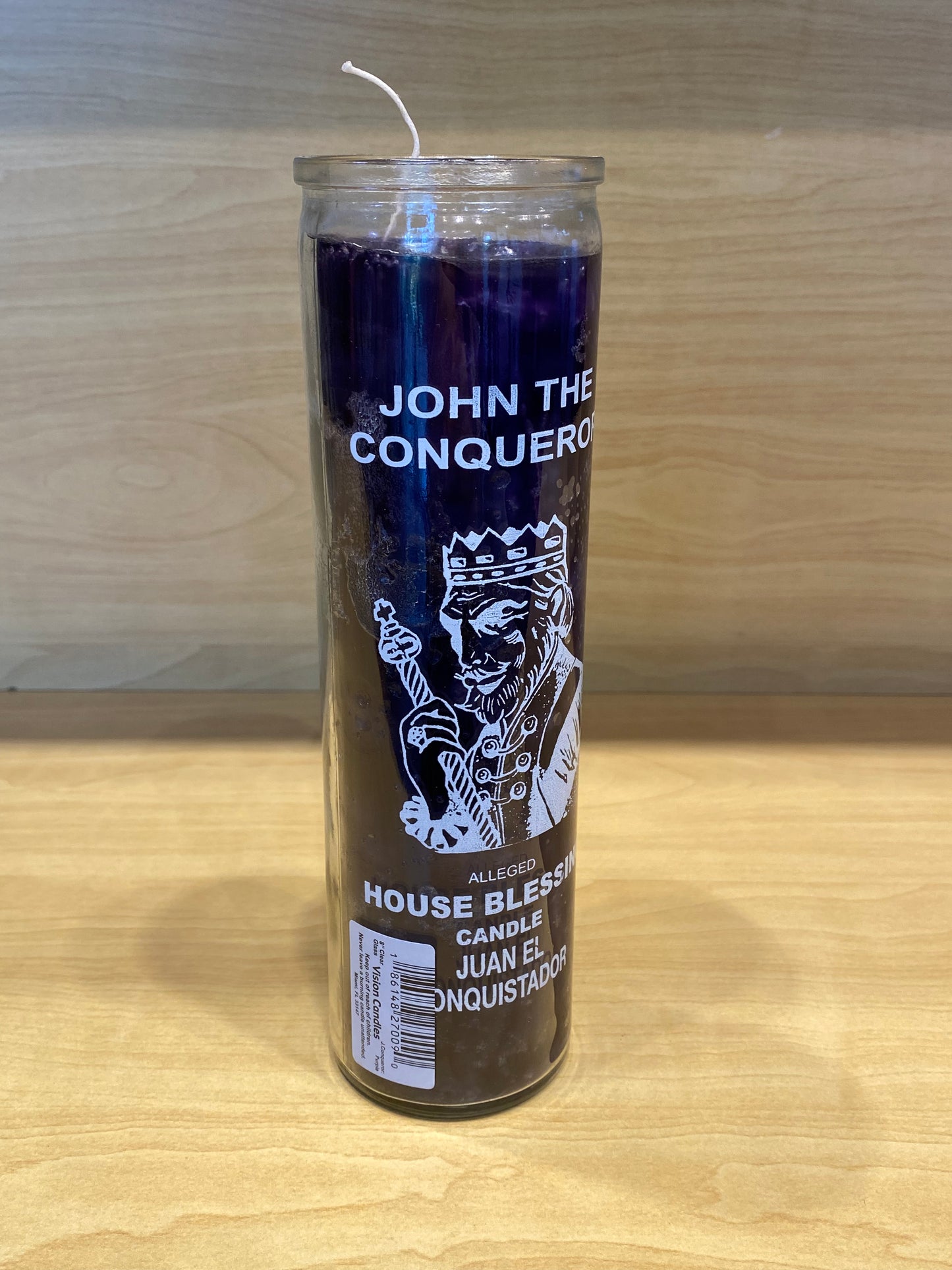 High John Conqueror 7 Day Candle Purple