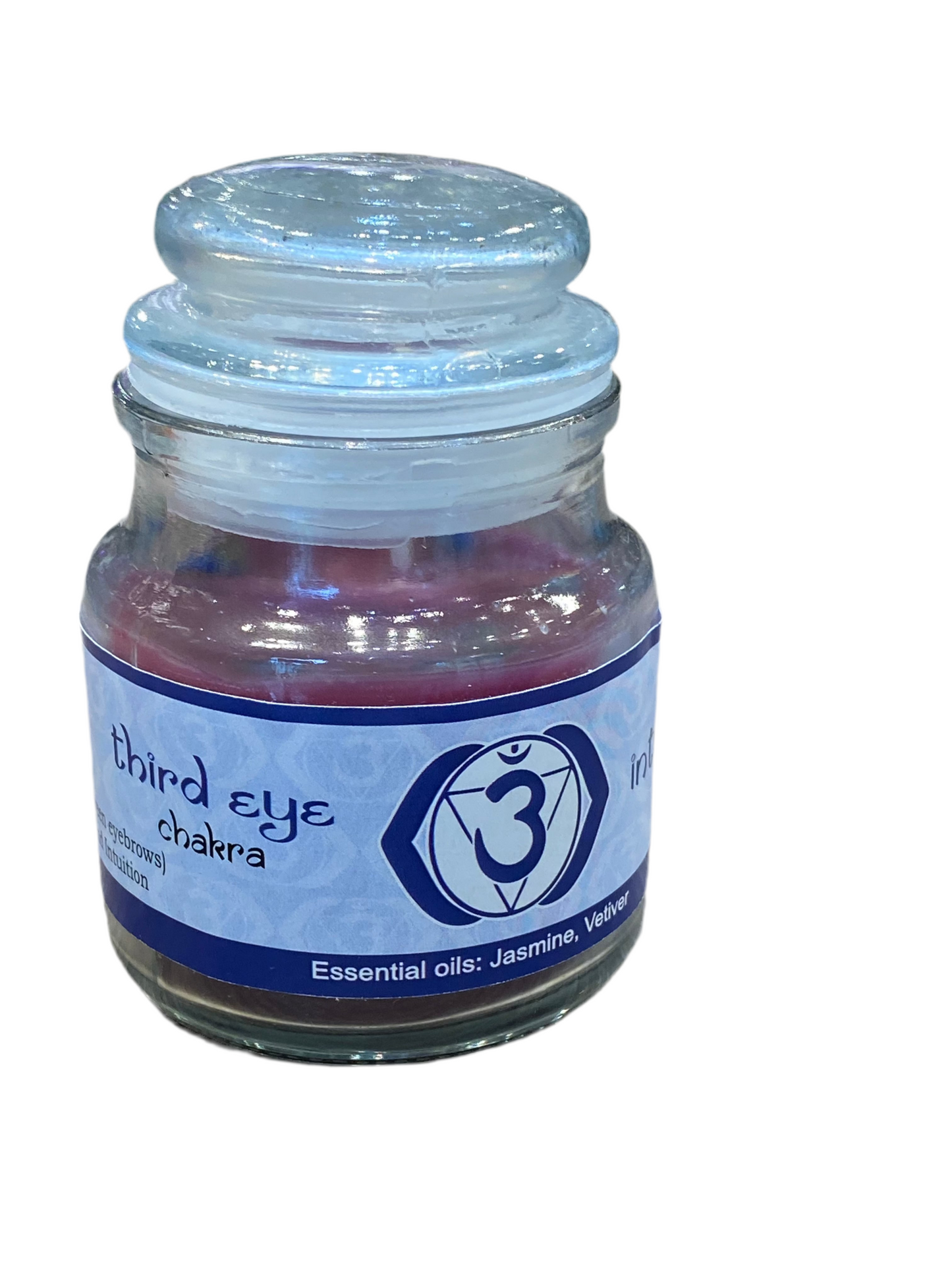 Vrinda 7 Chakra Jar Indigo Candle 