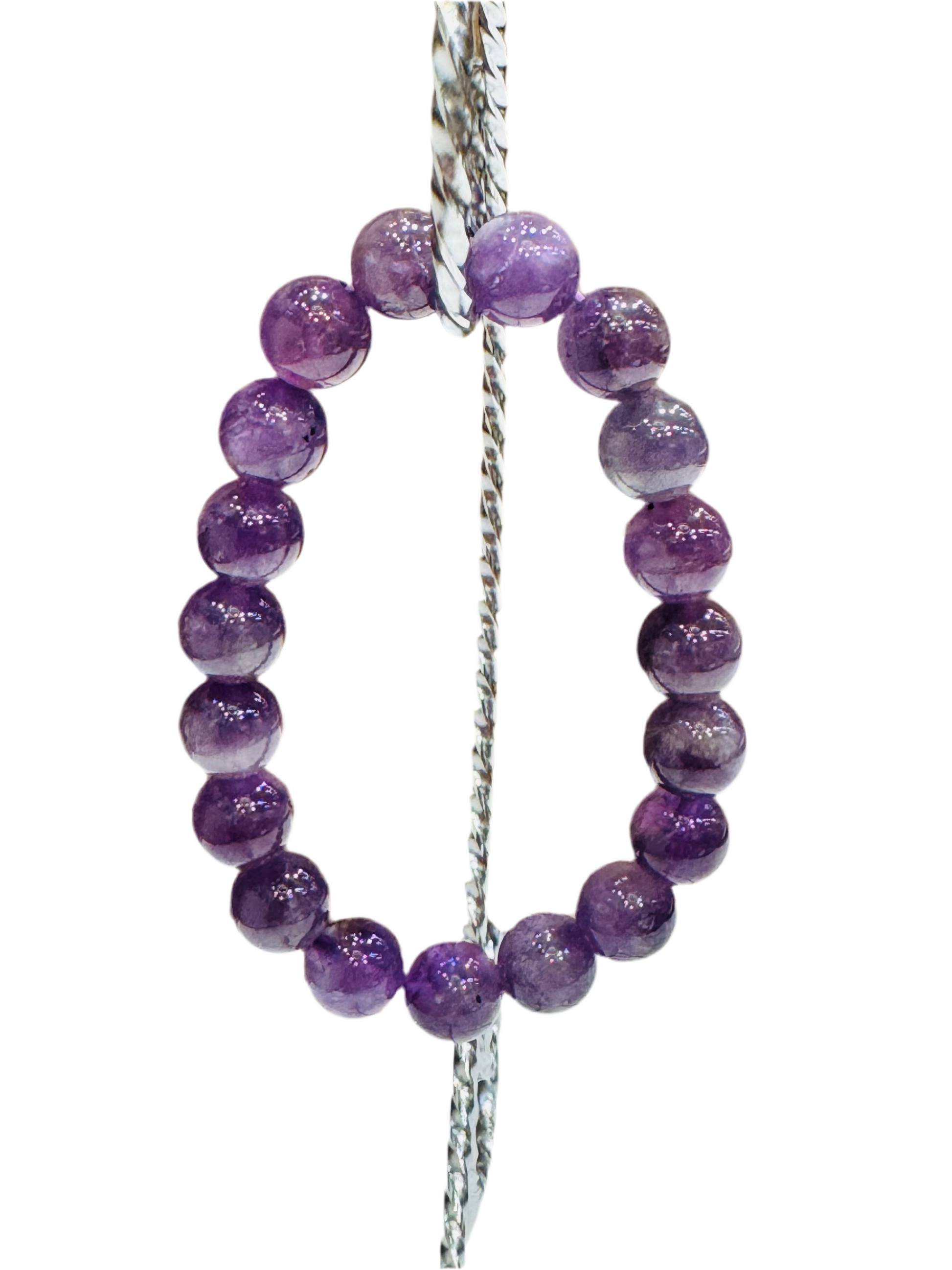 Amethyst Gemstone Bracelet 10mm