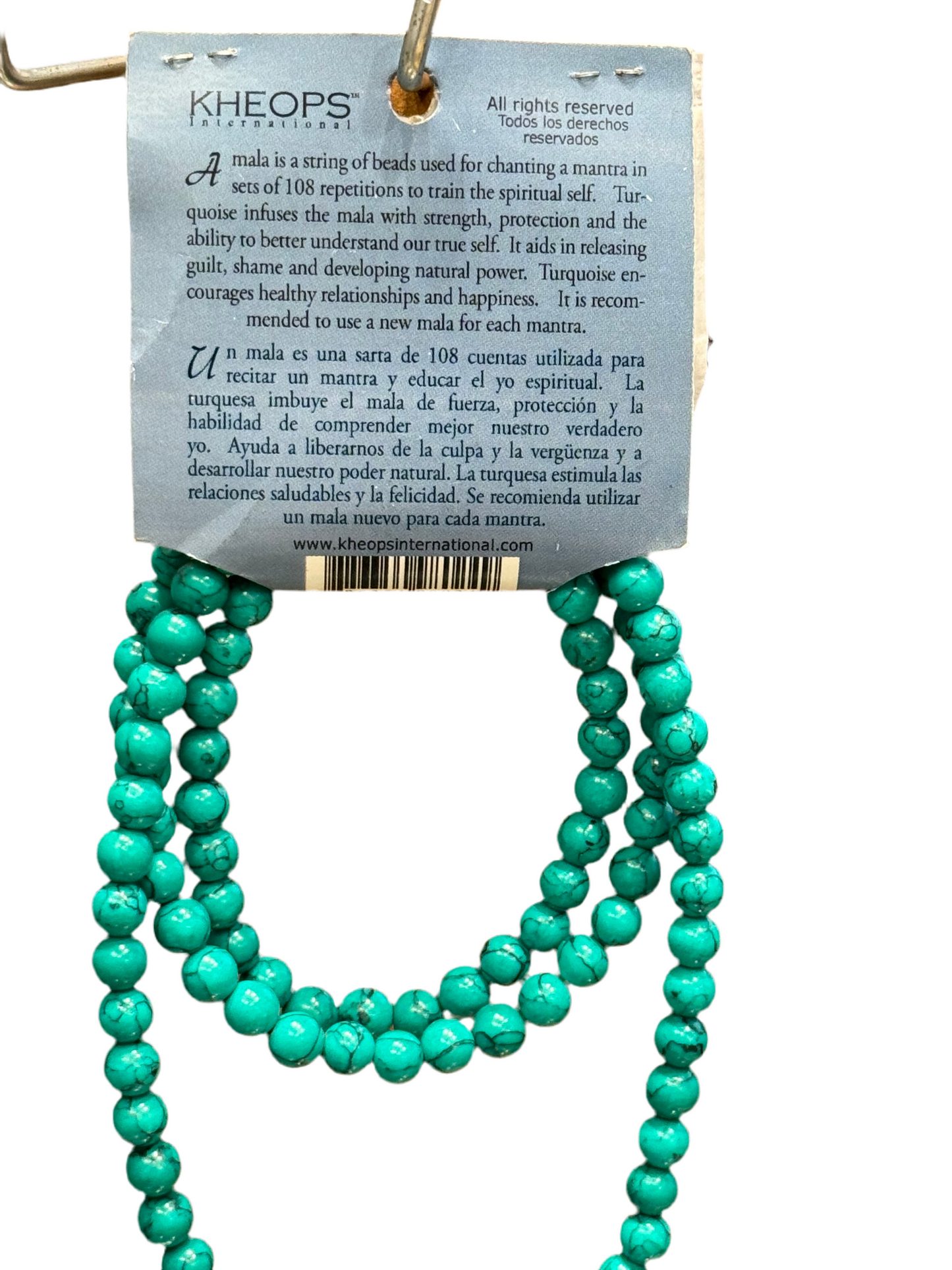 Japamala Genuine Prayer Mala Turquoise Strength