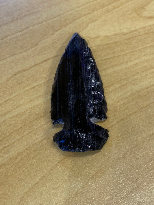 Black Obsidian Arrowhead Stone 1pc