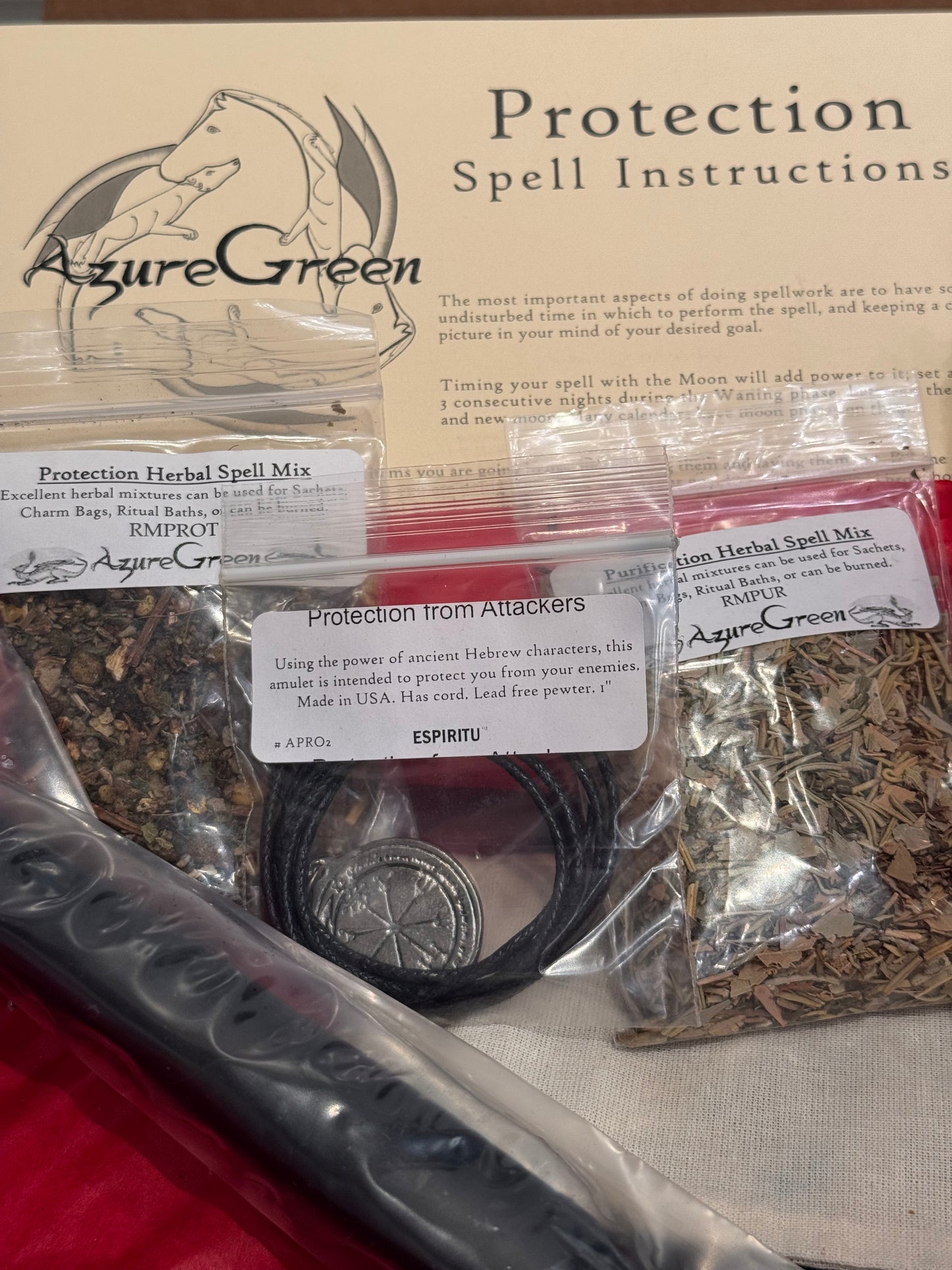 Protection Ritual Spell Kit