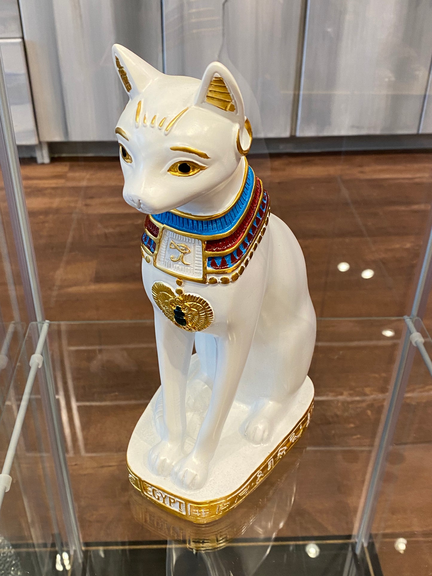 Large White Egyptian Bastet Cat