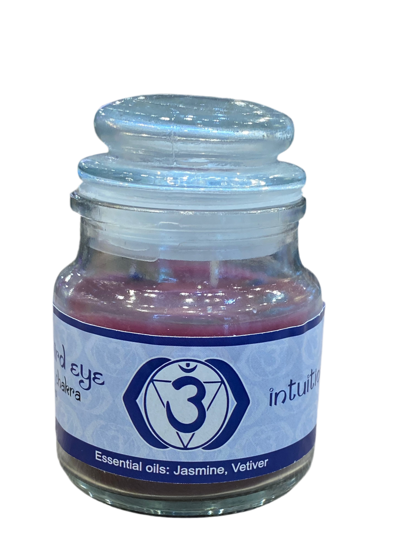 Vrinda 7 Chakra Jar Indigo Candle 