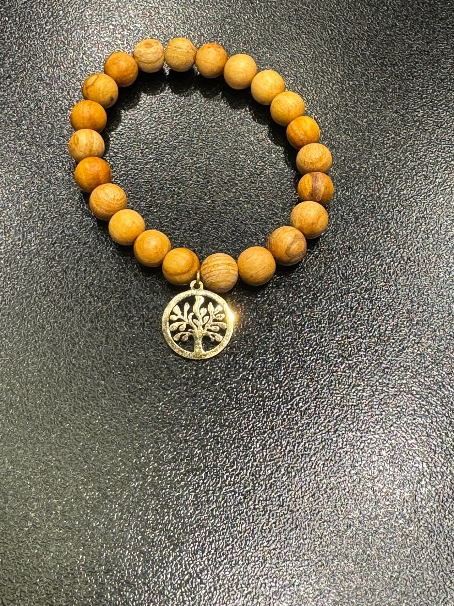 Tree of Life Palo Santo Beaded Bracelet 8mm