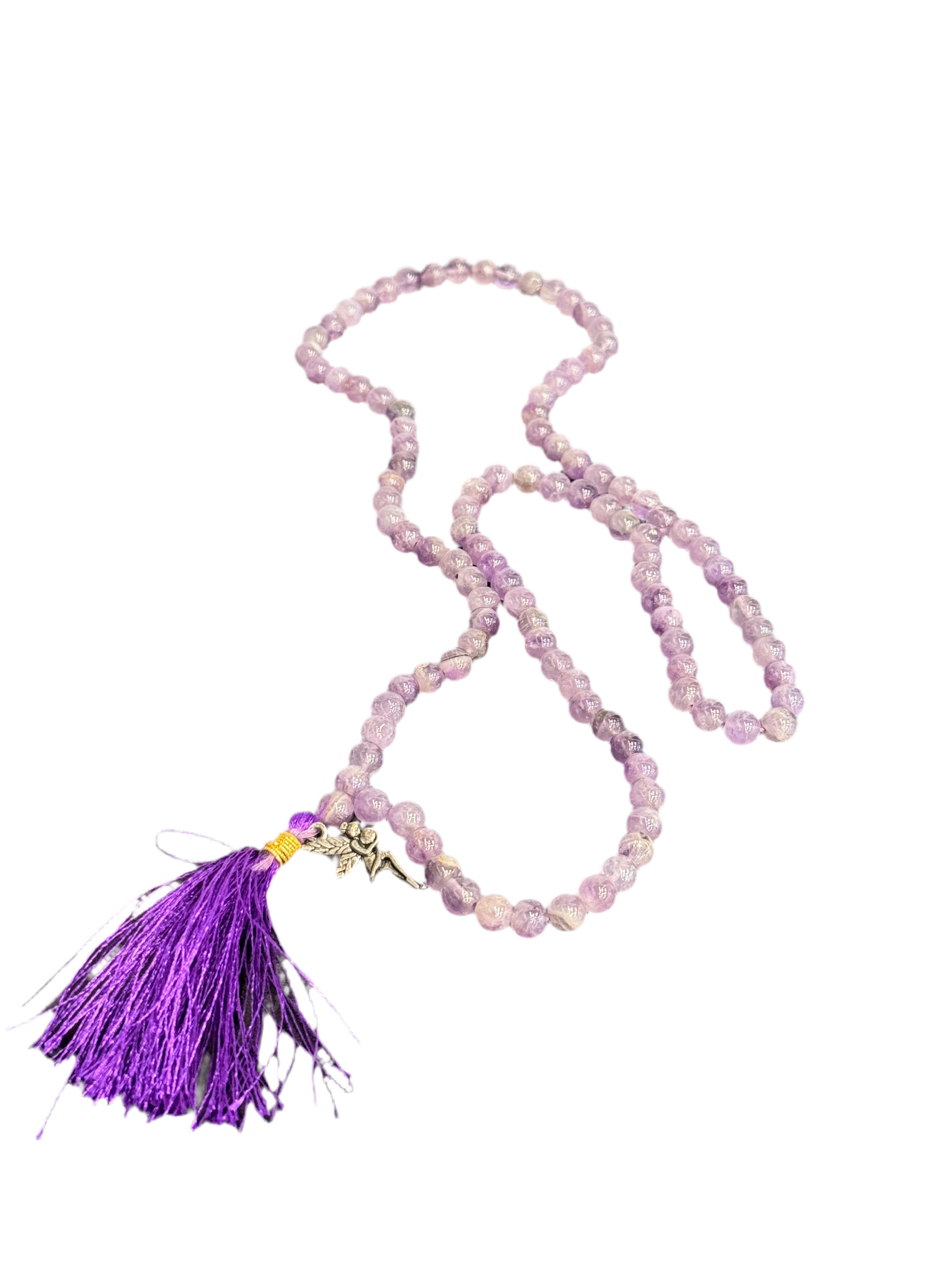 Amethyst Prayer Mala Necklace