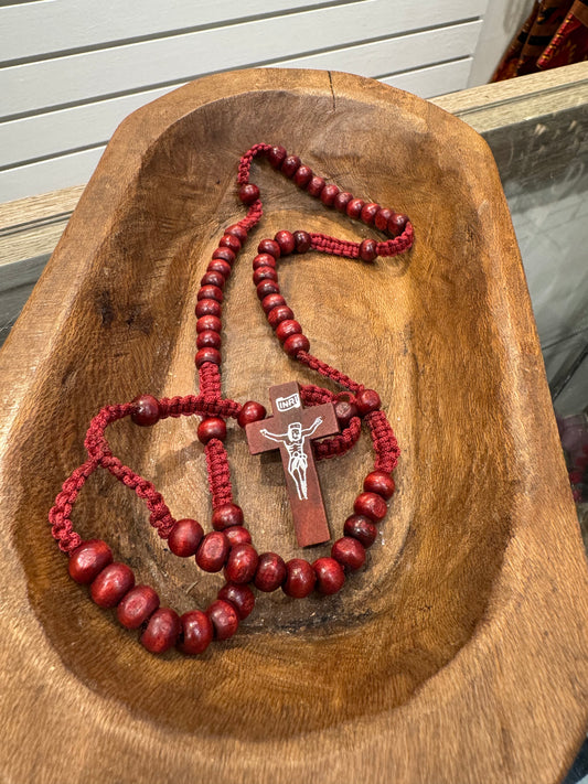 Sacred Shield Rosewood Rosary – A Grounding Prayer Tool for Protection & Peace