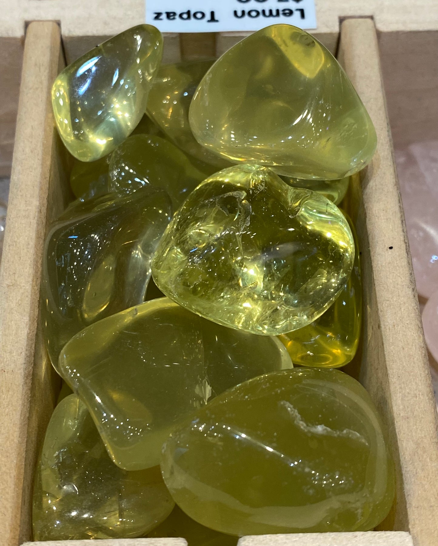 Lemon Topaz Polished Tumbled Stone