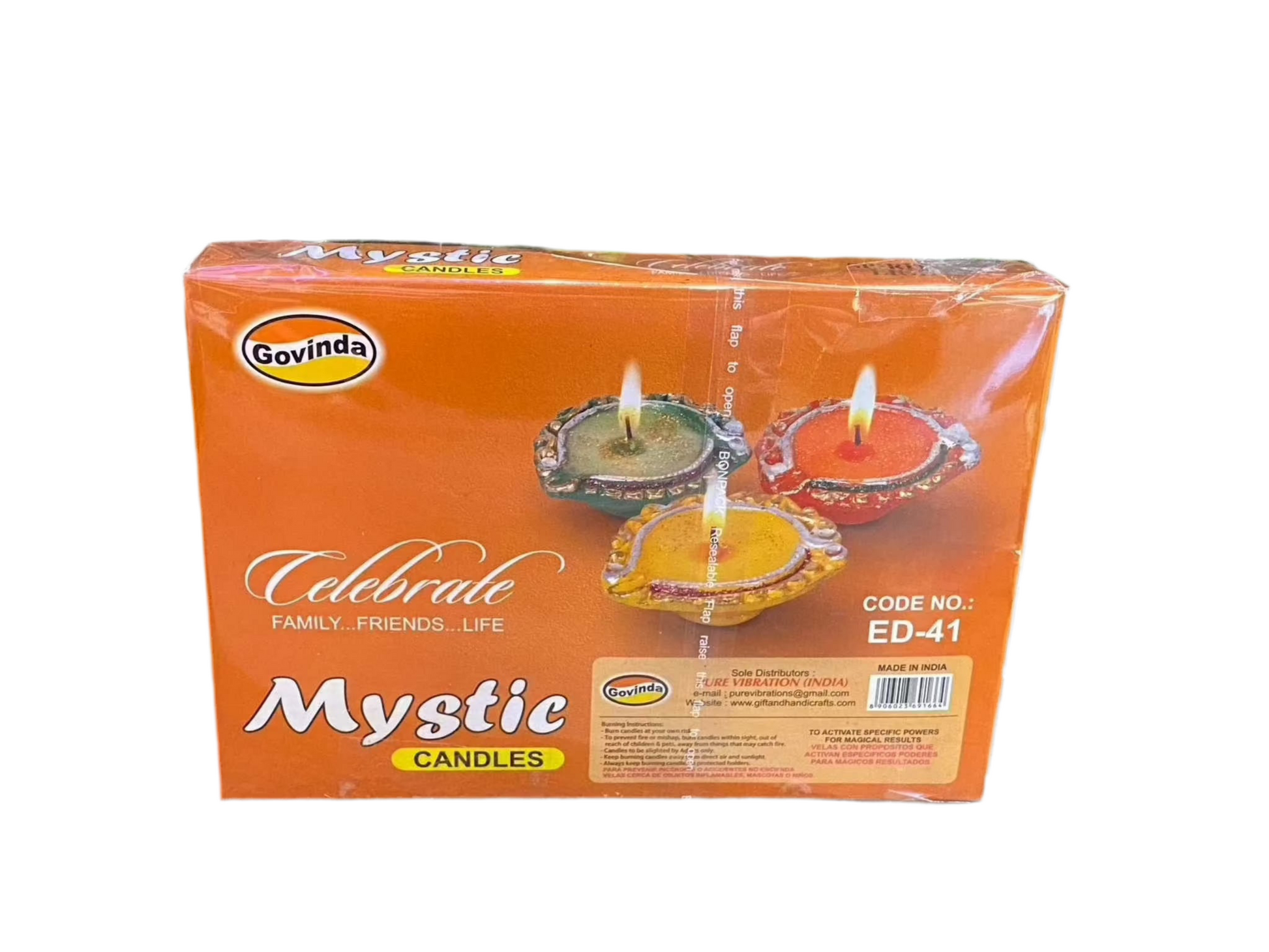 Govinda Mystic Candles 6pcs