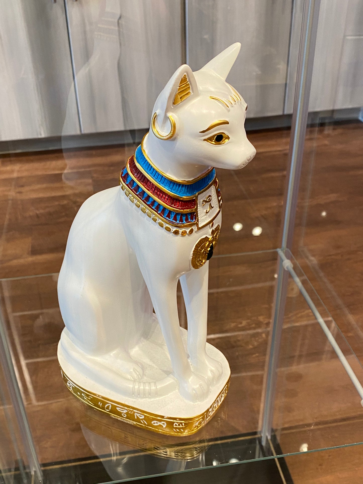 Large White Egyptian Bastet Cat