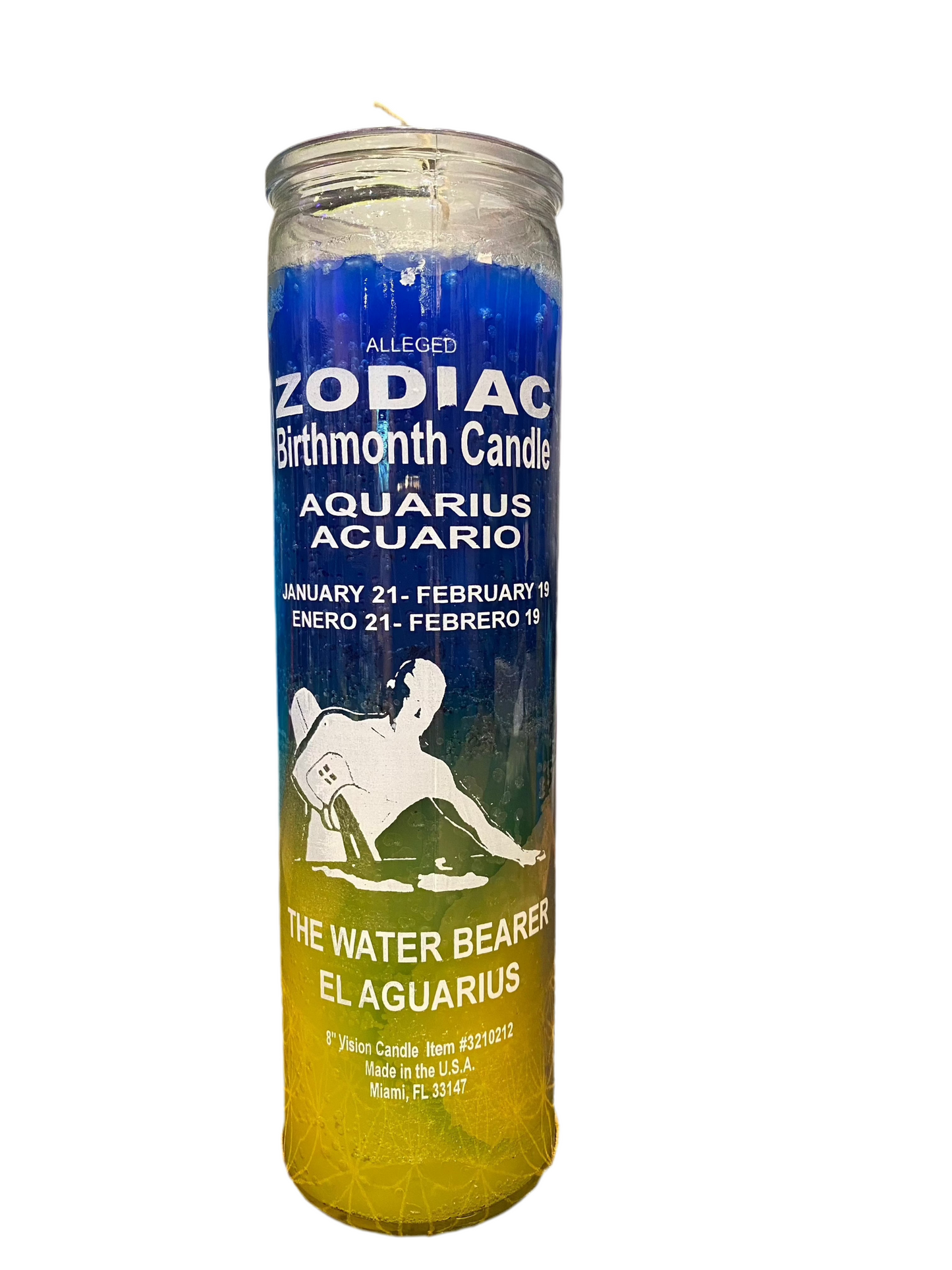 Zodiac Aquarius Candle