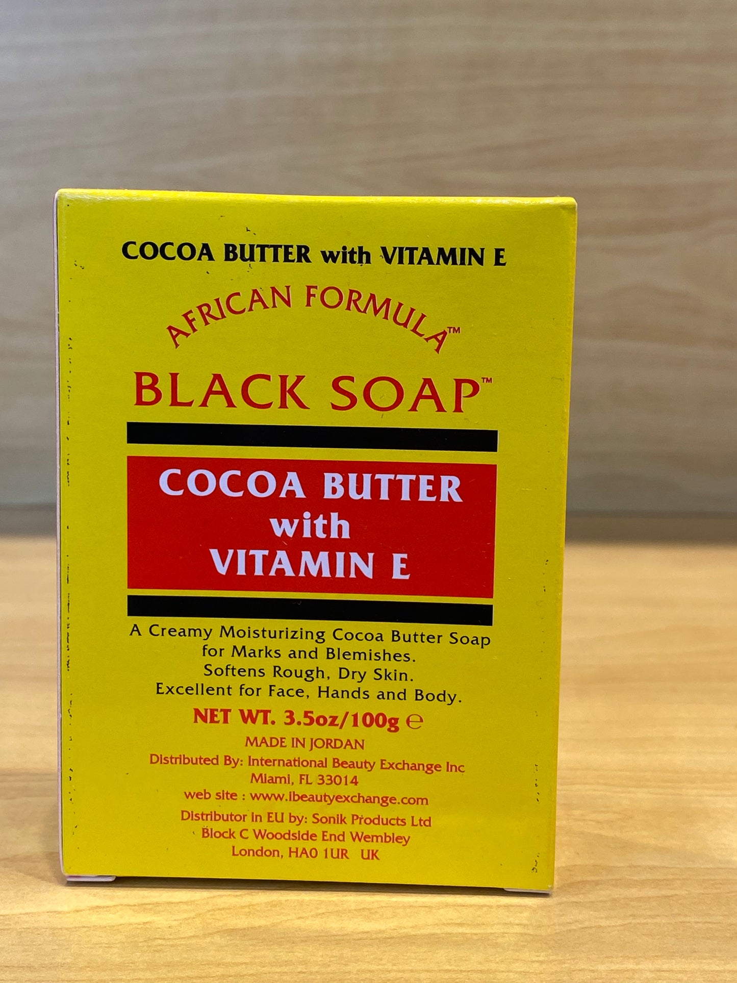 International Beauty Exchange African Formula Black Soap Cocoa Butter with Vitamin E