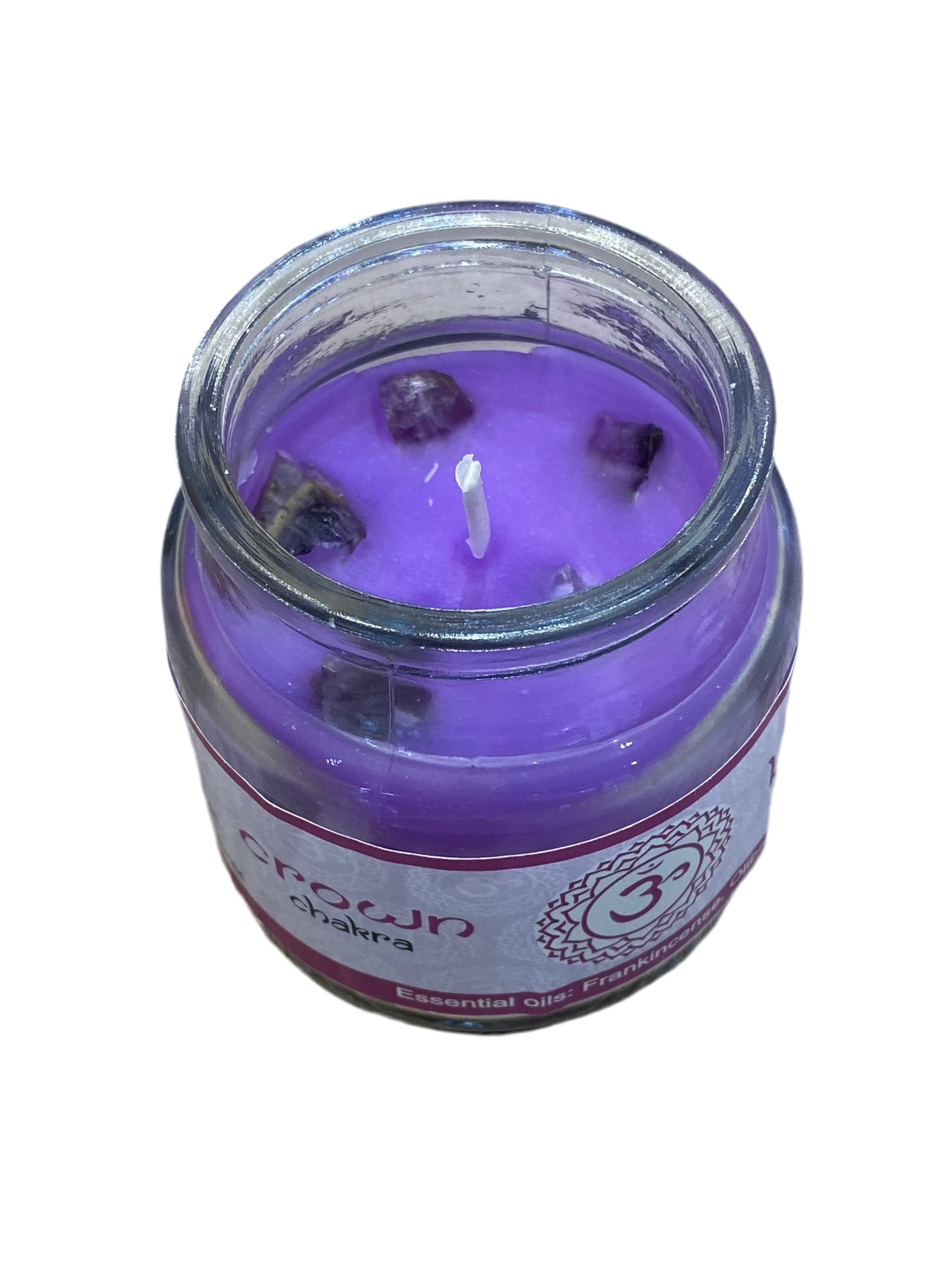 Vrinda 7 Chakra Jar Candle Purple 