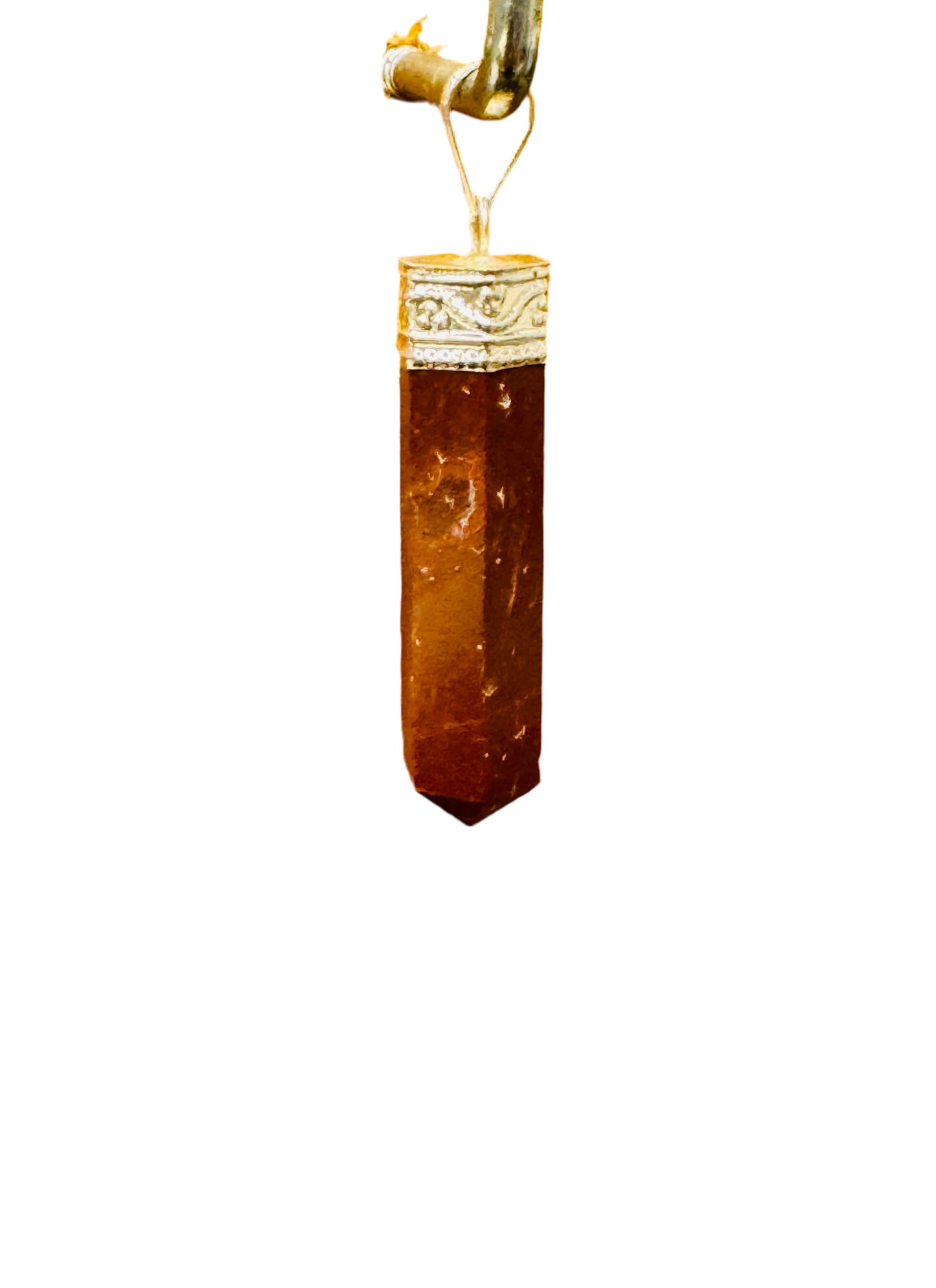 Red Jasper Gemstone Point Pendant