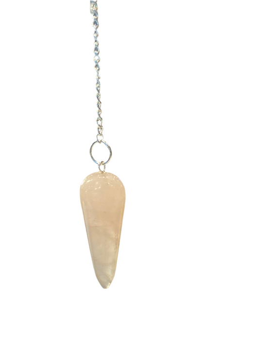 Rose Quartz Tear Drop Pendulum