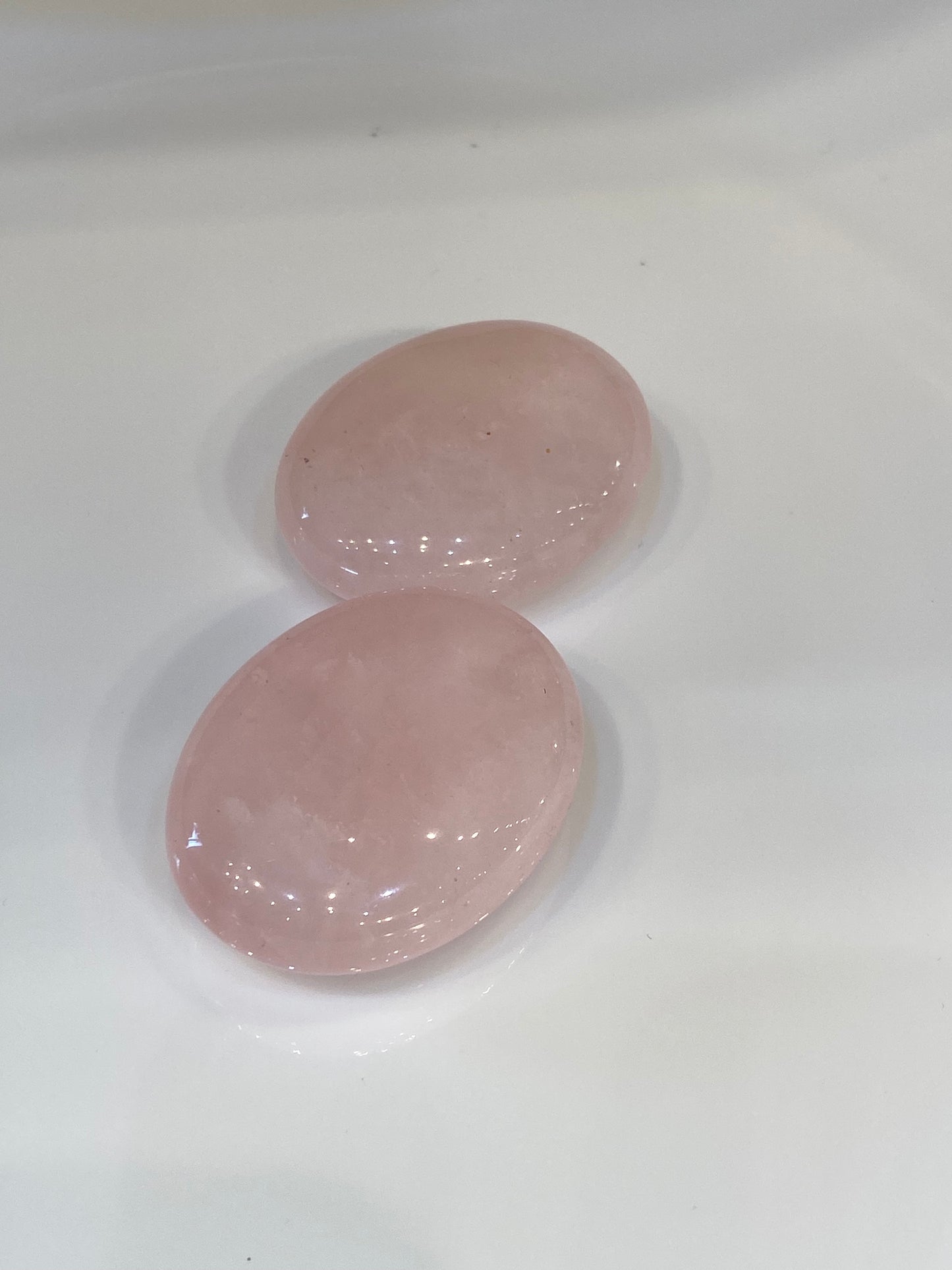 Rose Quartz Polished Palm Stone 1pc