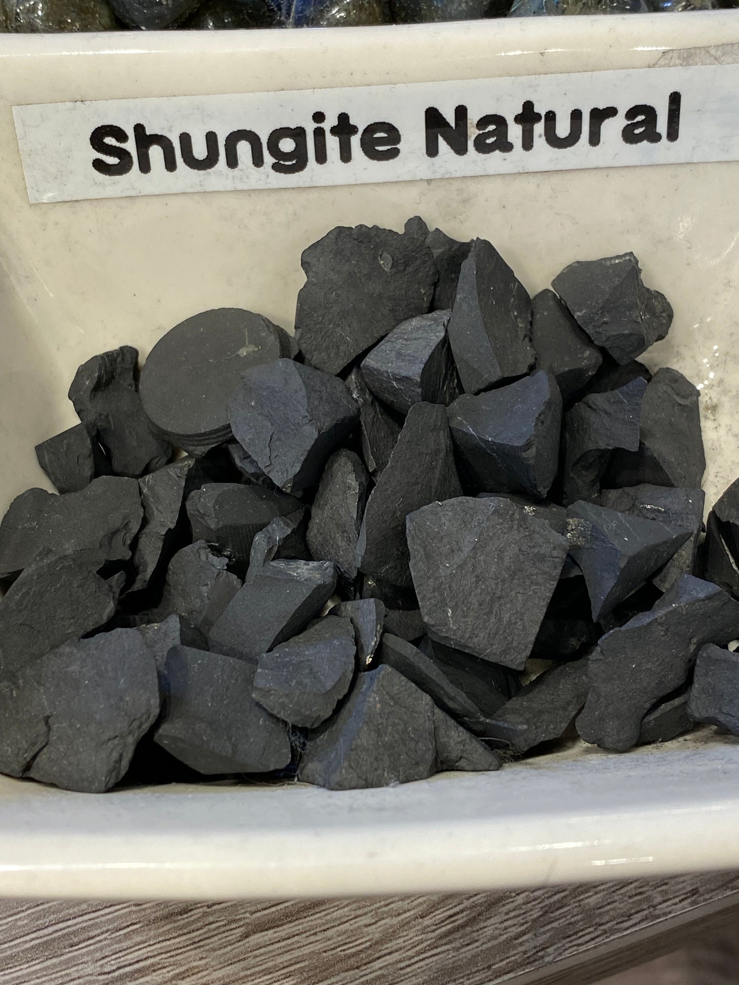 Raw Rough Shungite Natural Chip Tumbled Stone 1pc