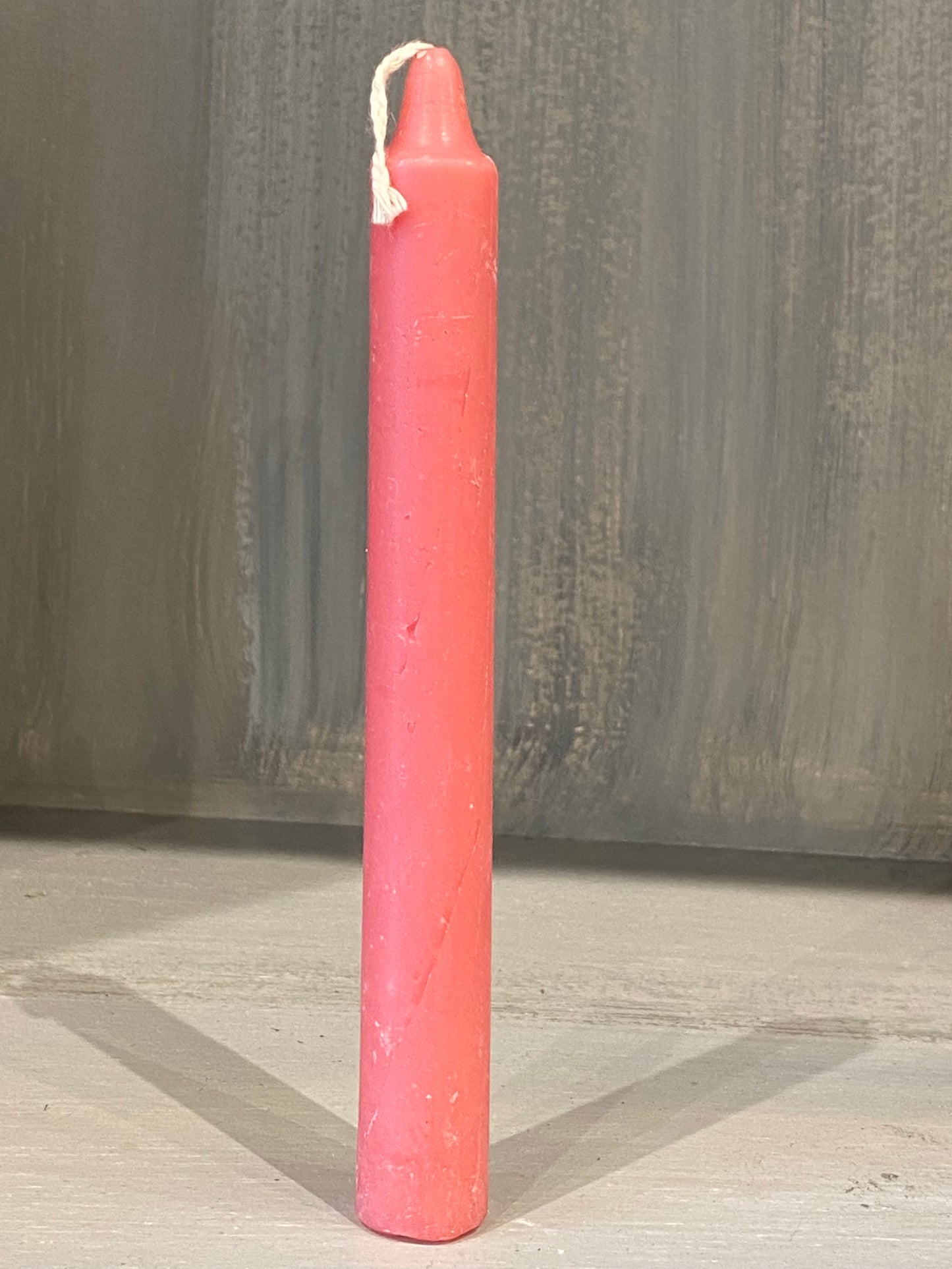 Pink 6” Household Taper Candle