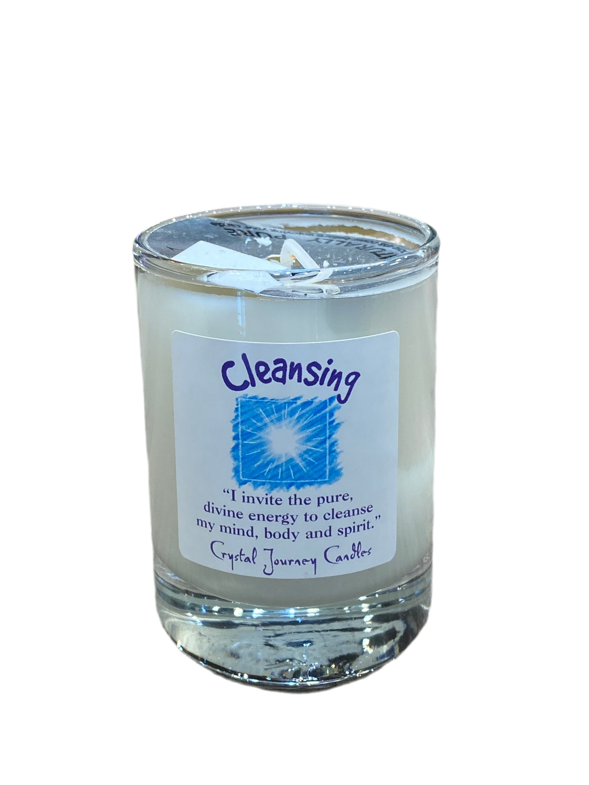 Crystal Journey Soy Votive Candle Cleansing