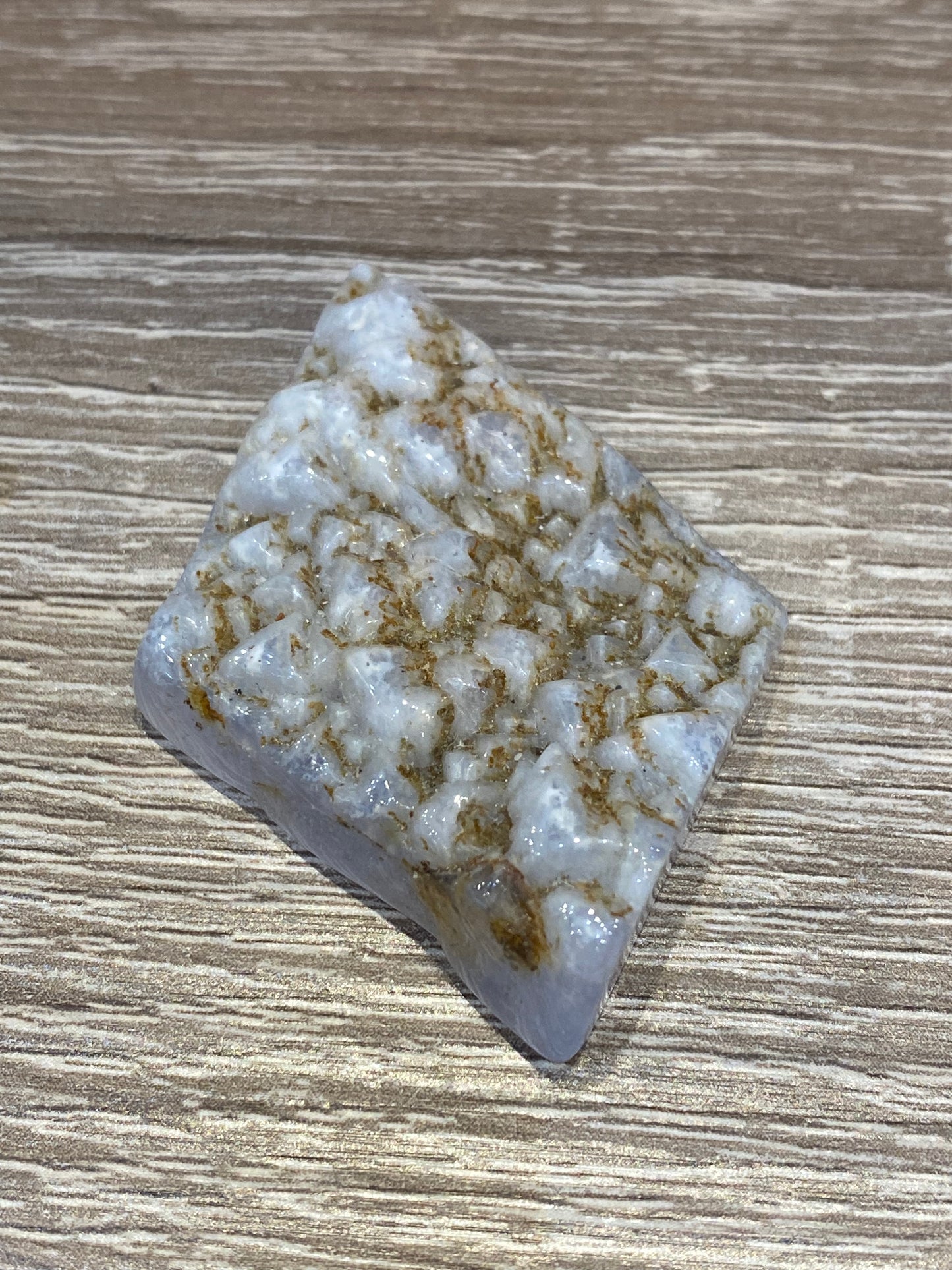 Blue Lace Agate Slab Gemstone 1pc