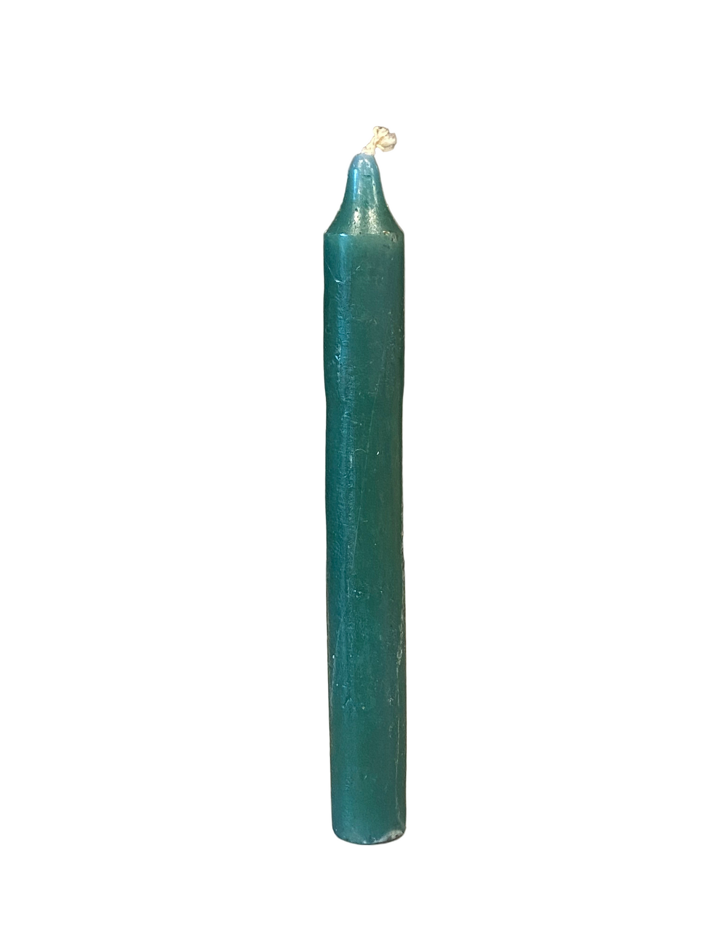Green 6” Household Taper Candle