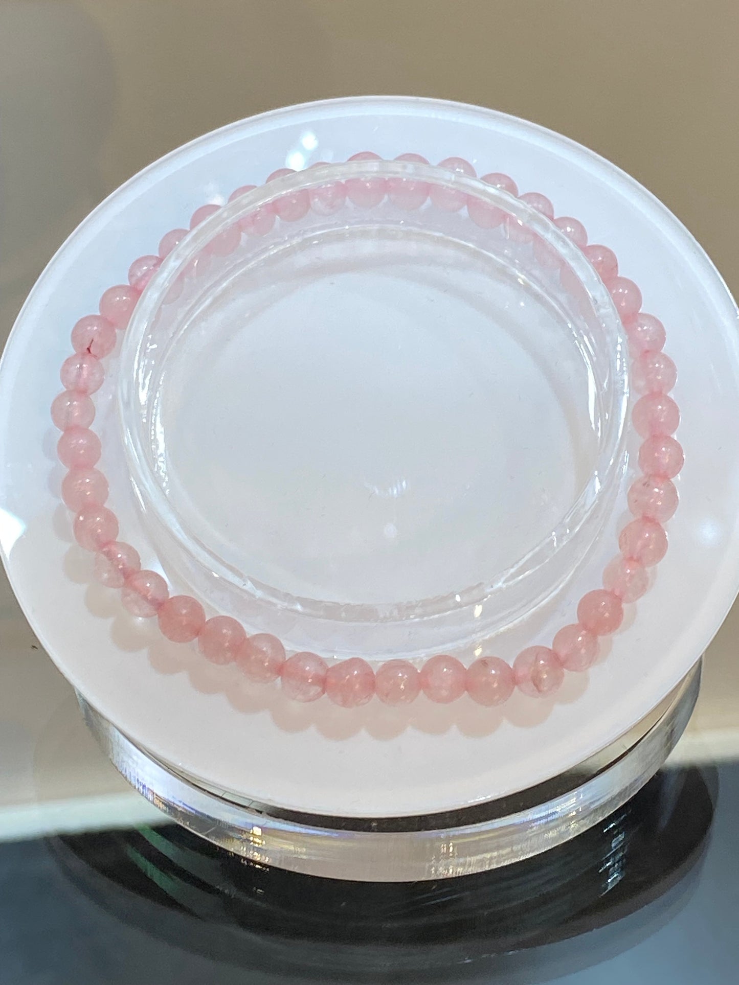 Rose Quartz Bracelet 4mm