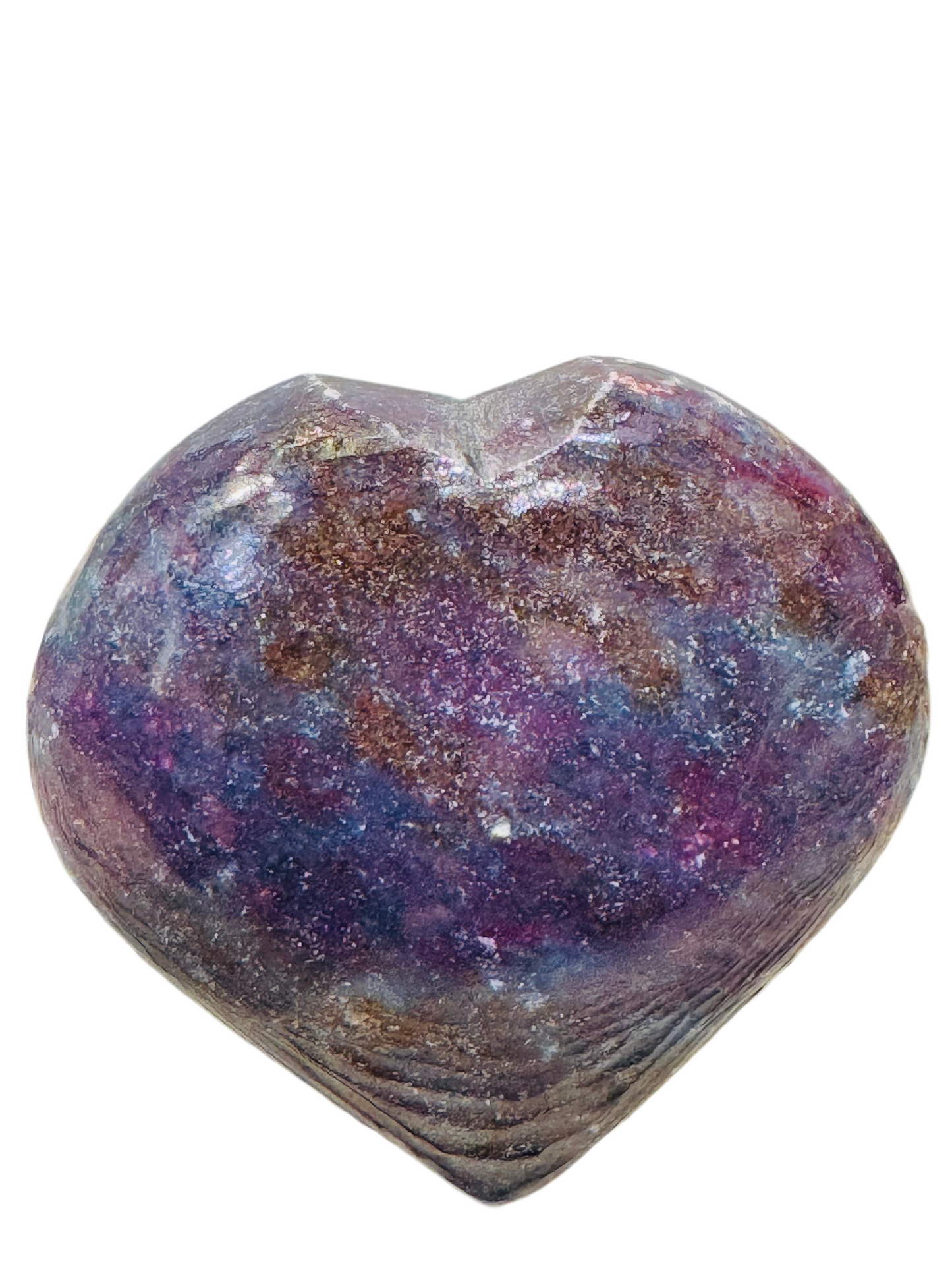 Ruby in Kyanite Heart Palm Stone