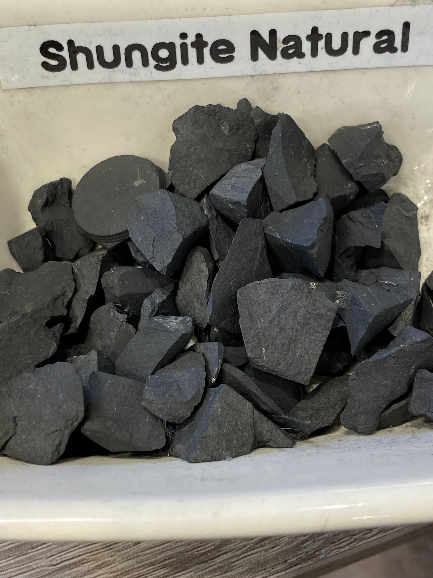 Raw Rough Shungite Natural Chip Tumbled Stone 1pc