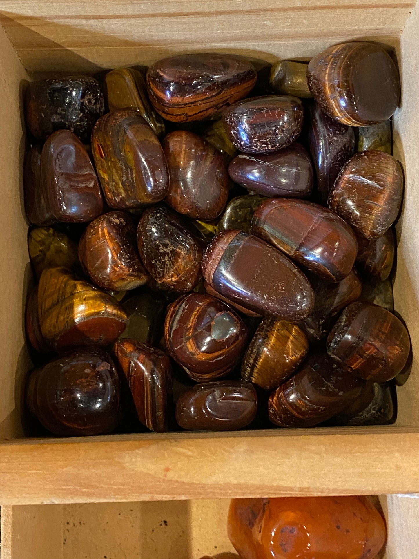 Red Tiger Eye Polished Tumbled Stone 1pc