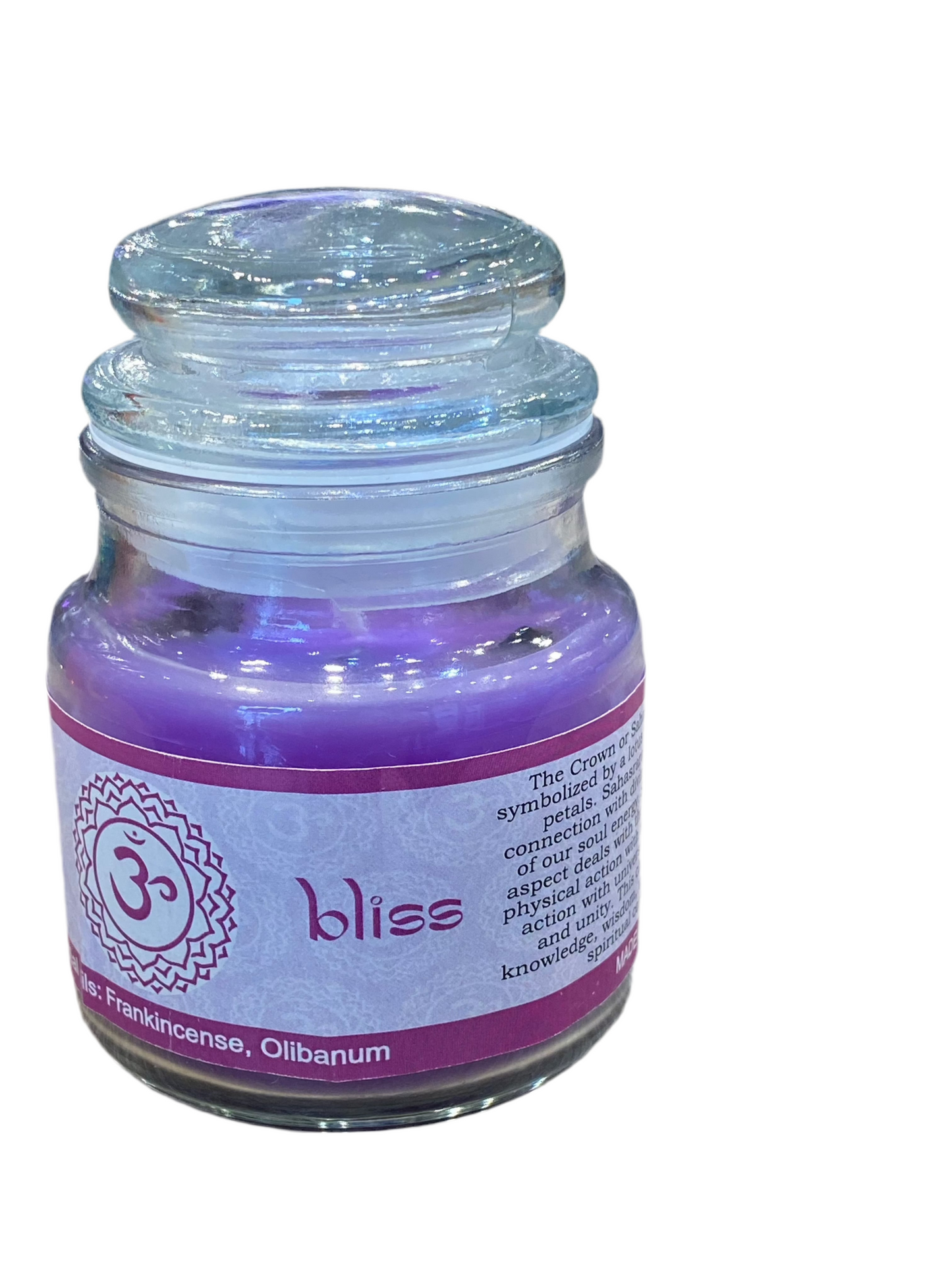 Vrinda 7 Chakra Jar Candle Purple 