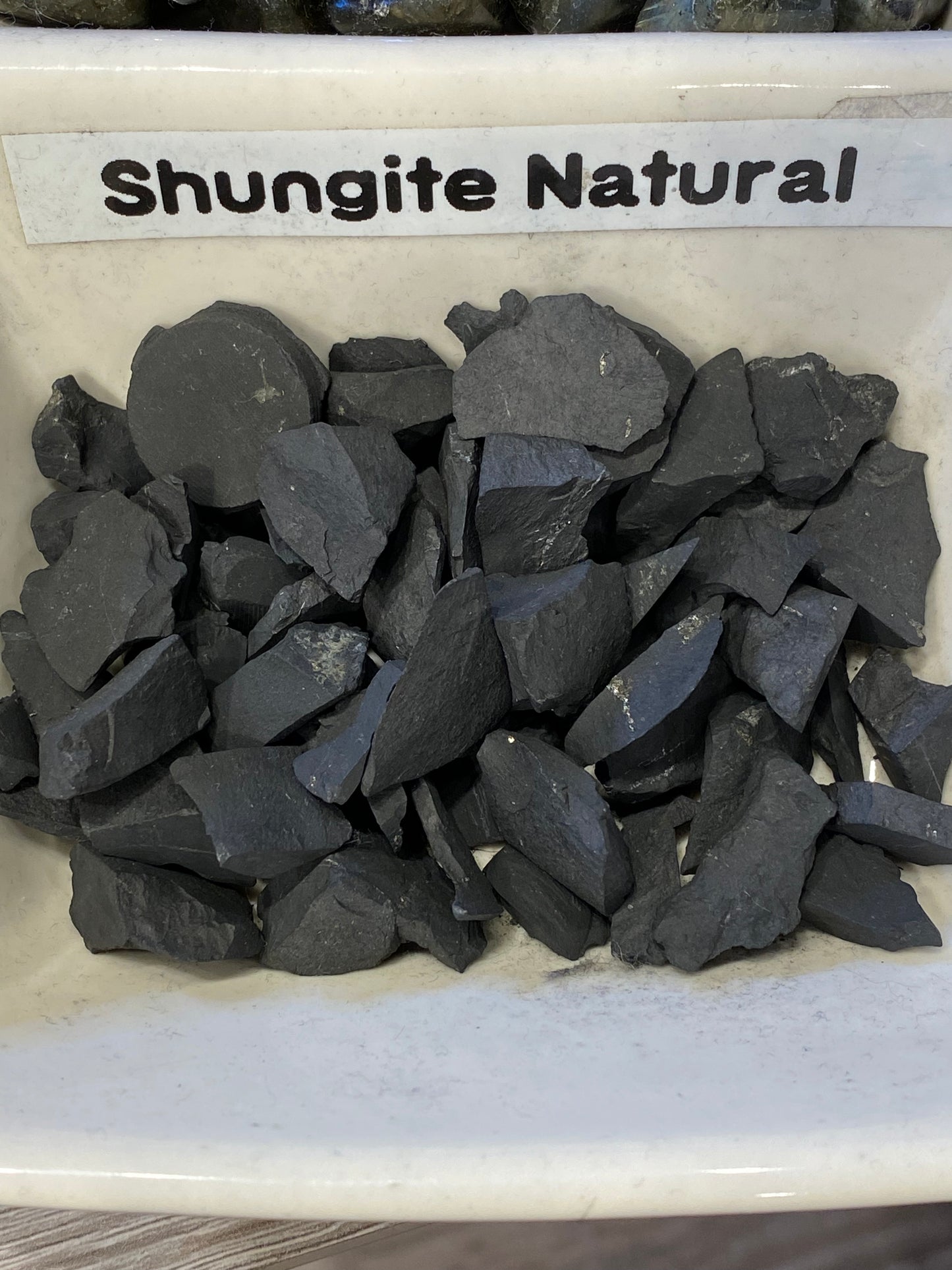 Raw Rough Shungite Natural Chip Tumbled Stone 1pc