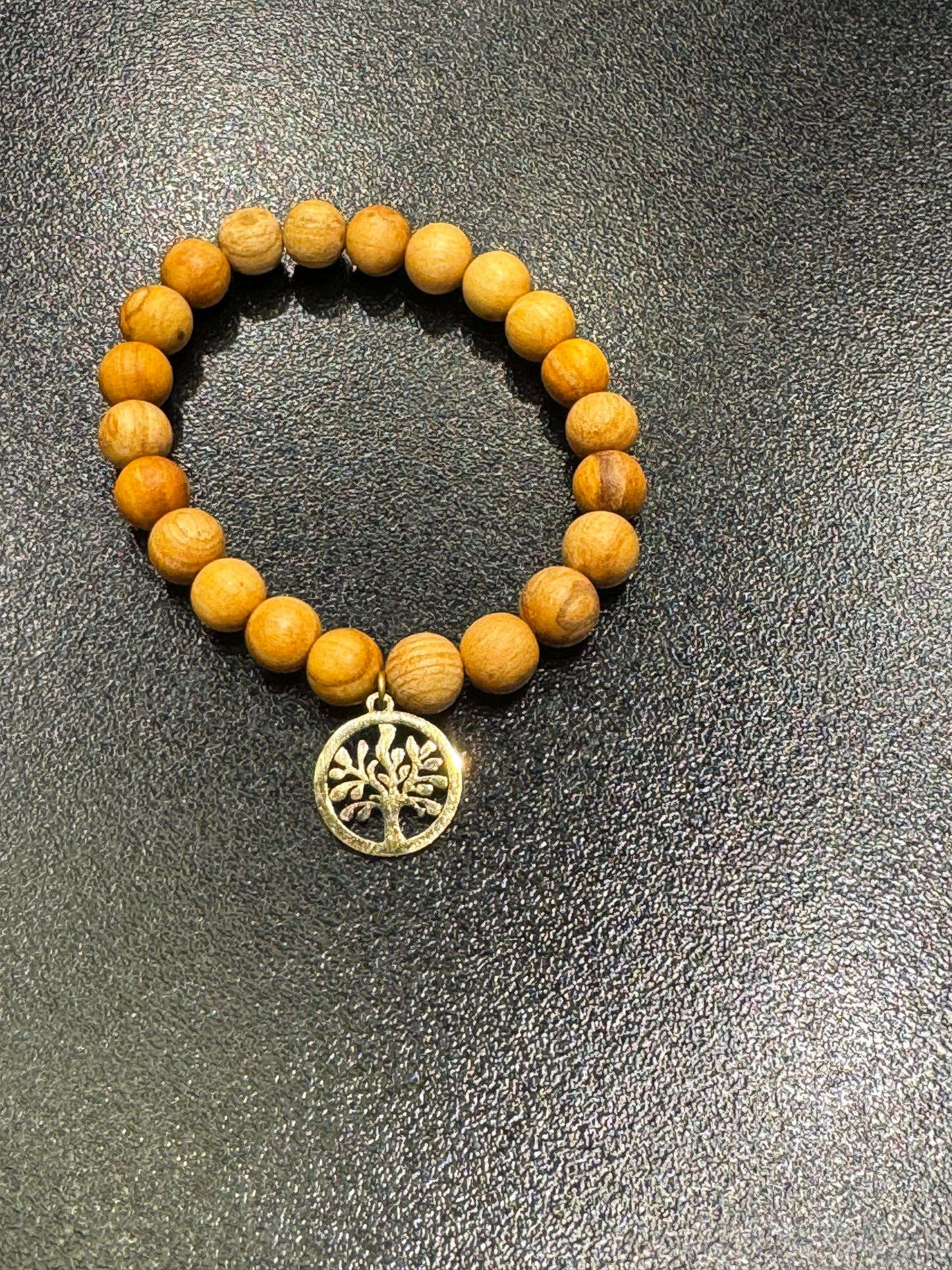 Tree of Life Palo Santo Beaded Bracelet 8mm